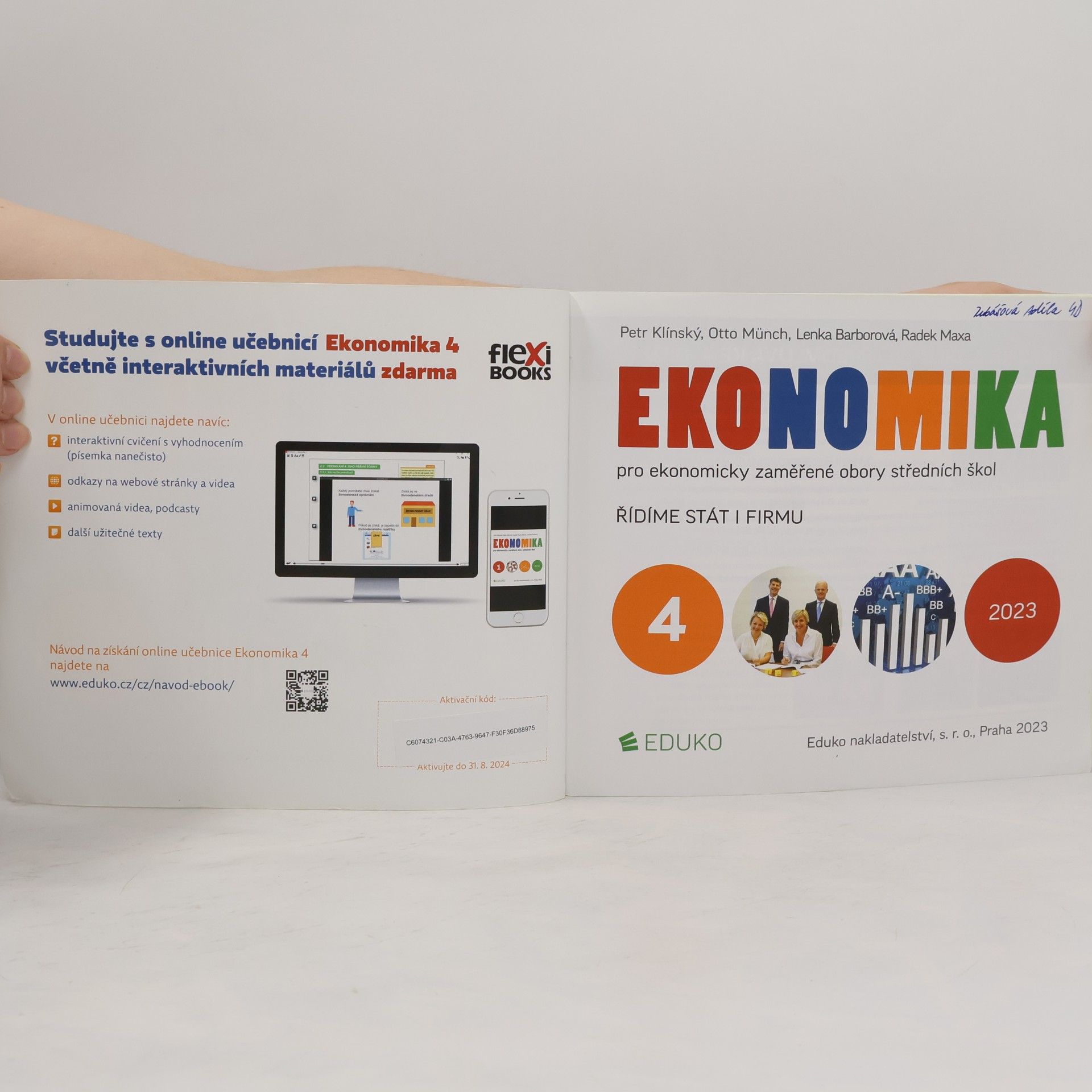 Petr Klínský Ekonomika pro ekonomicky zaměřené obory středních škol