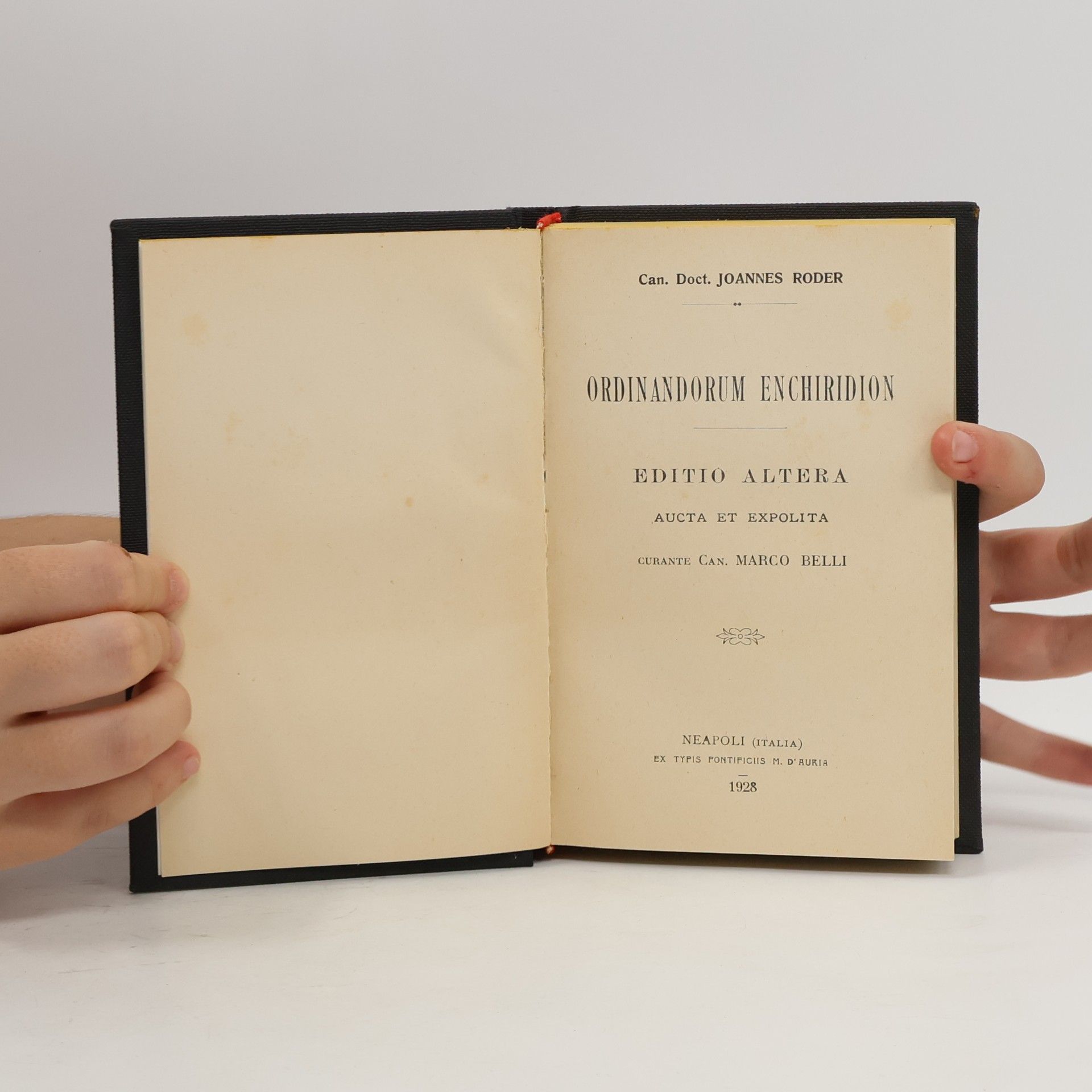 Joannes Roder Ordinandorum Enchiridon