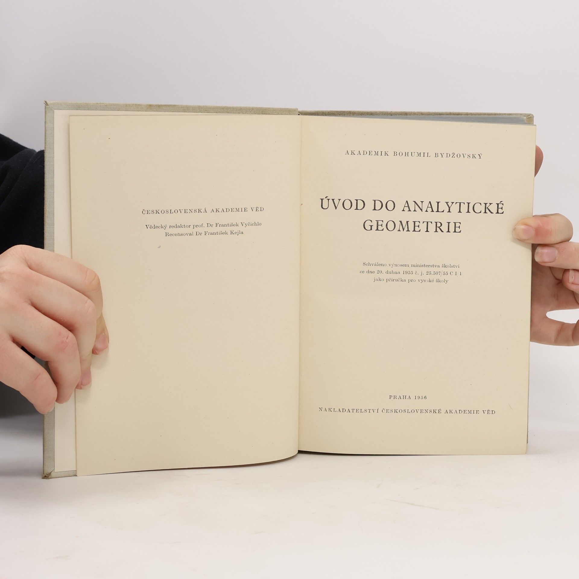 Bohumil Bydžovský Úvod do analytické geometrie