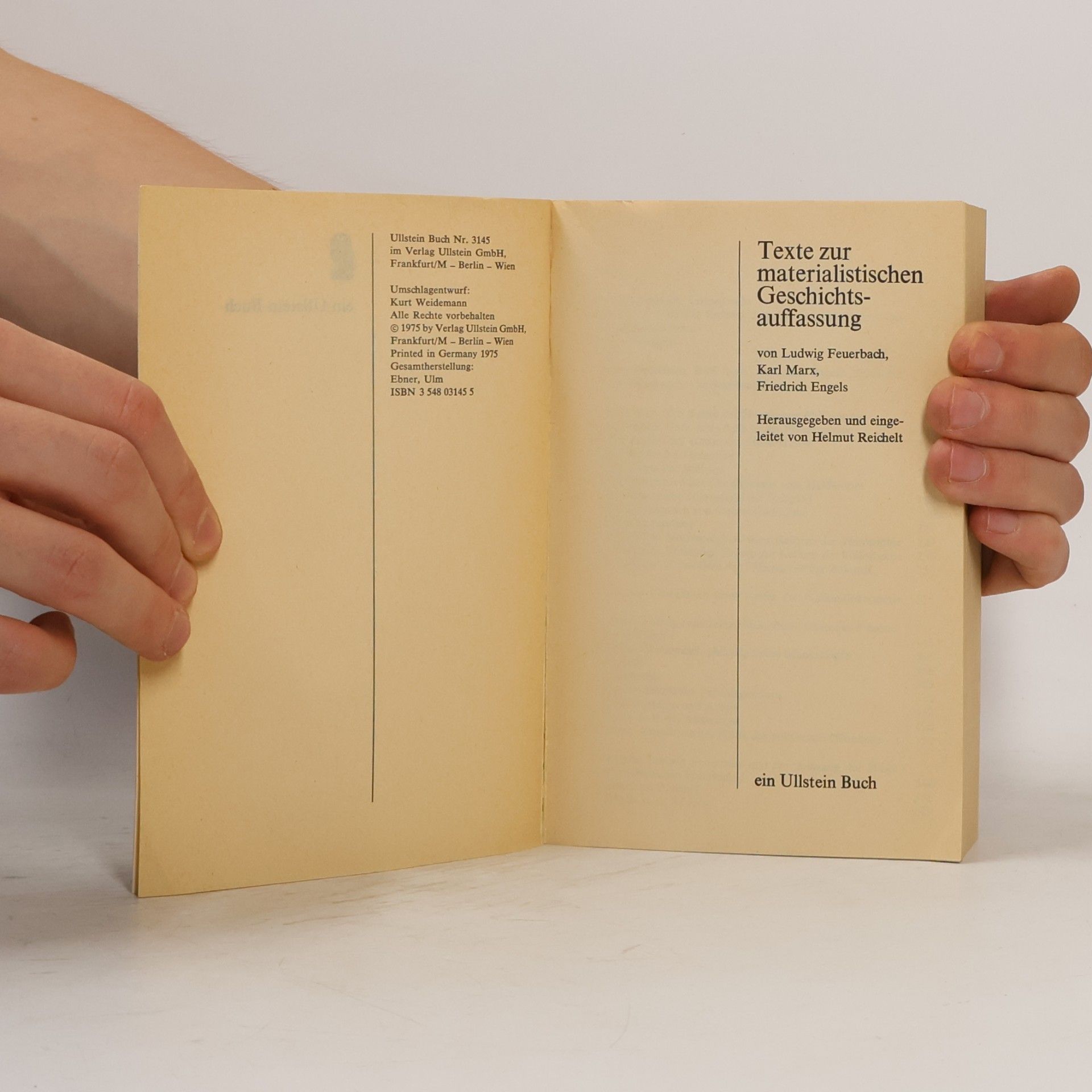 Ludwig Feuerbach Texte zur materialistischen Geschichtsauffassung