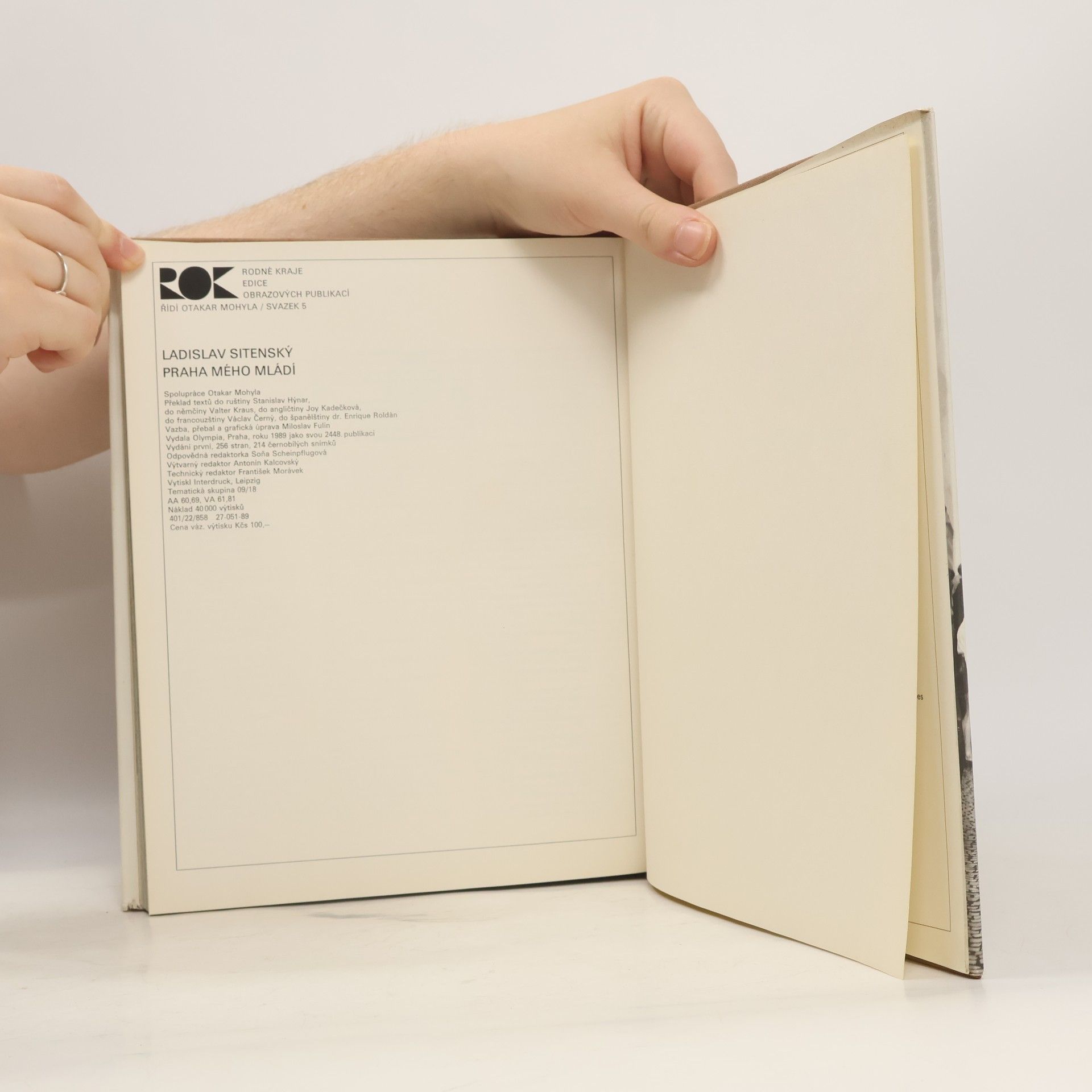 Ladislav Sitenský Praha mého mládí