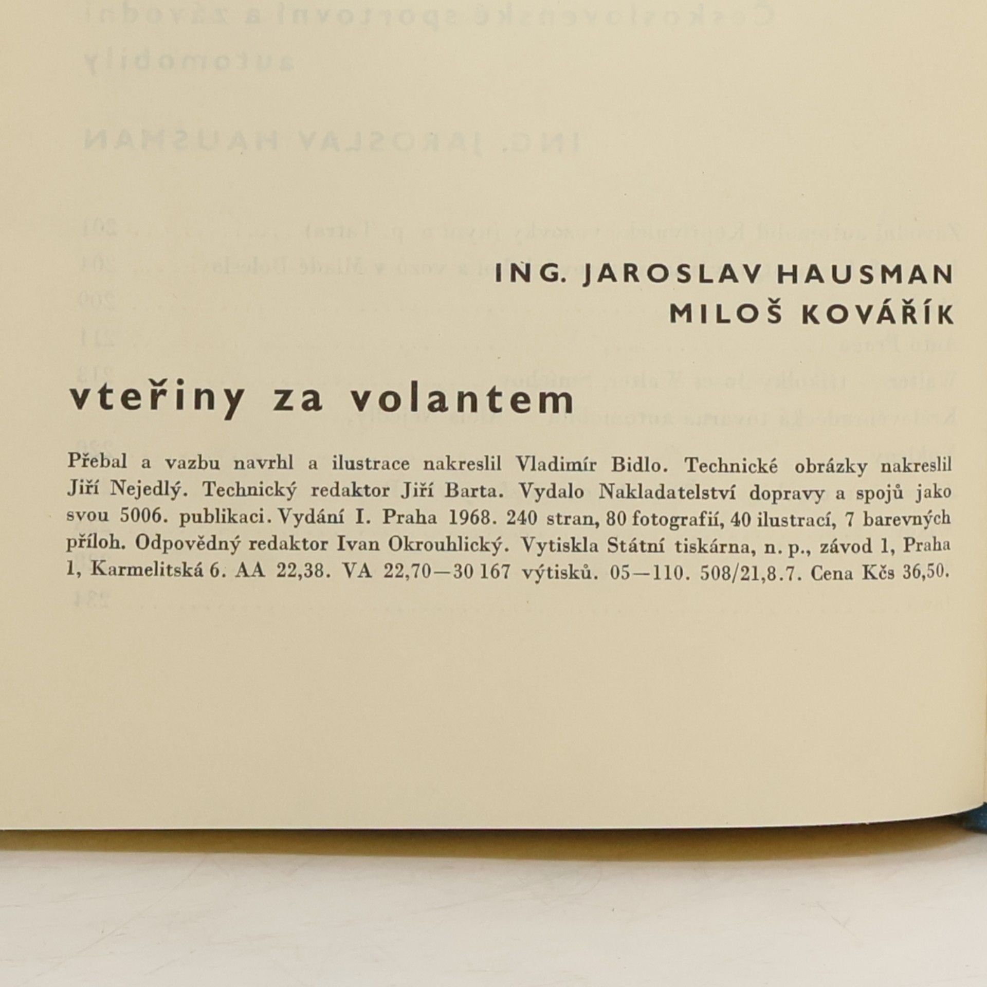 Hausman Kovářík Vteřiny za volantem