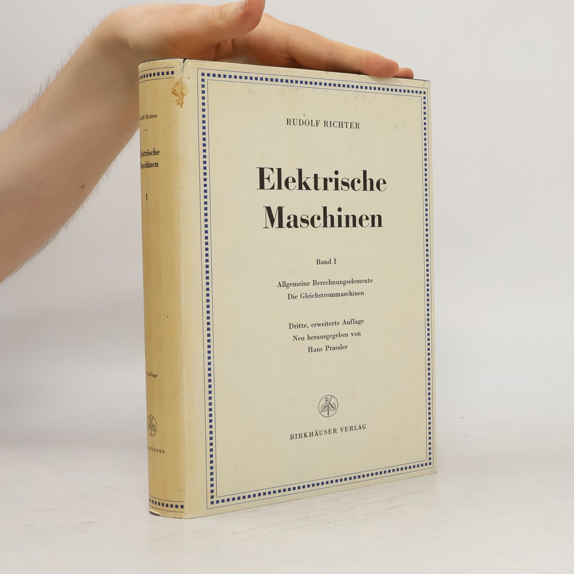 Elektrische Maschinen. Band I