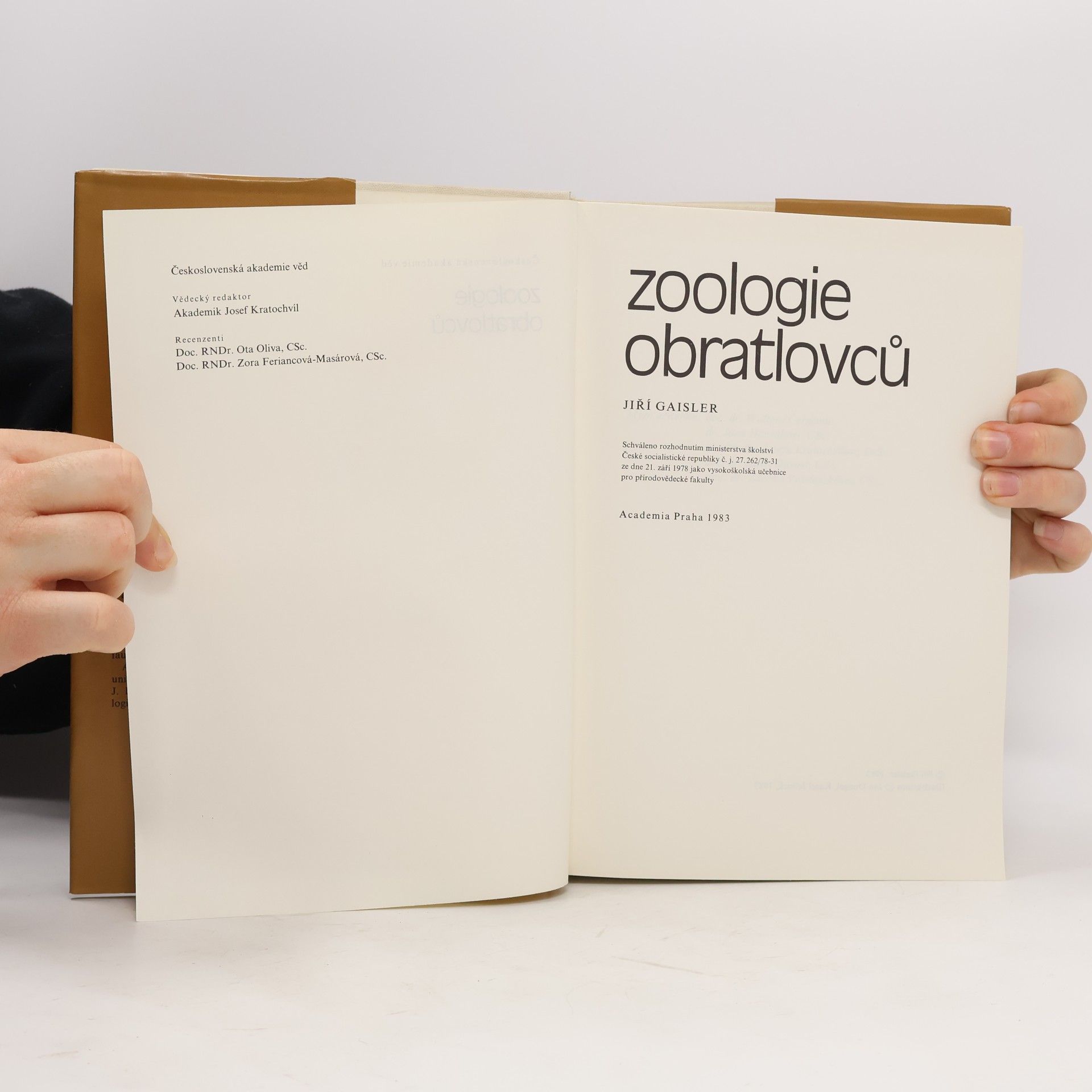 Jiří Gaisler Zoologie obratlovců
