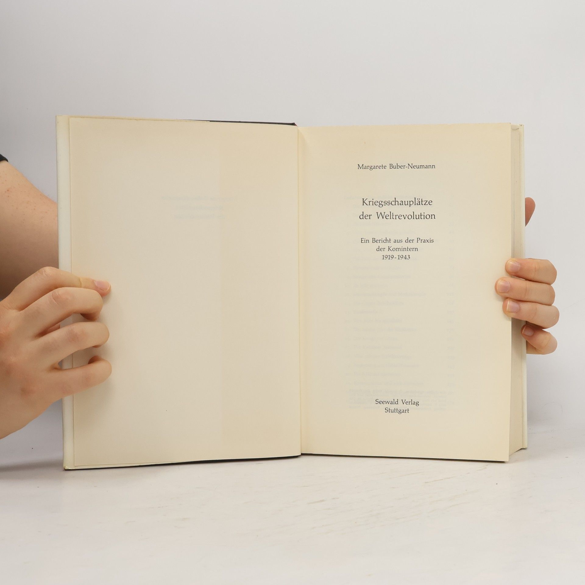 Margarete Buber-Neumann Kriegsschauplätze der Weltrevolution