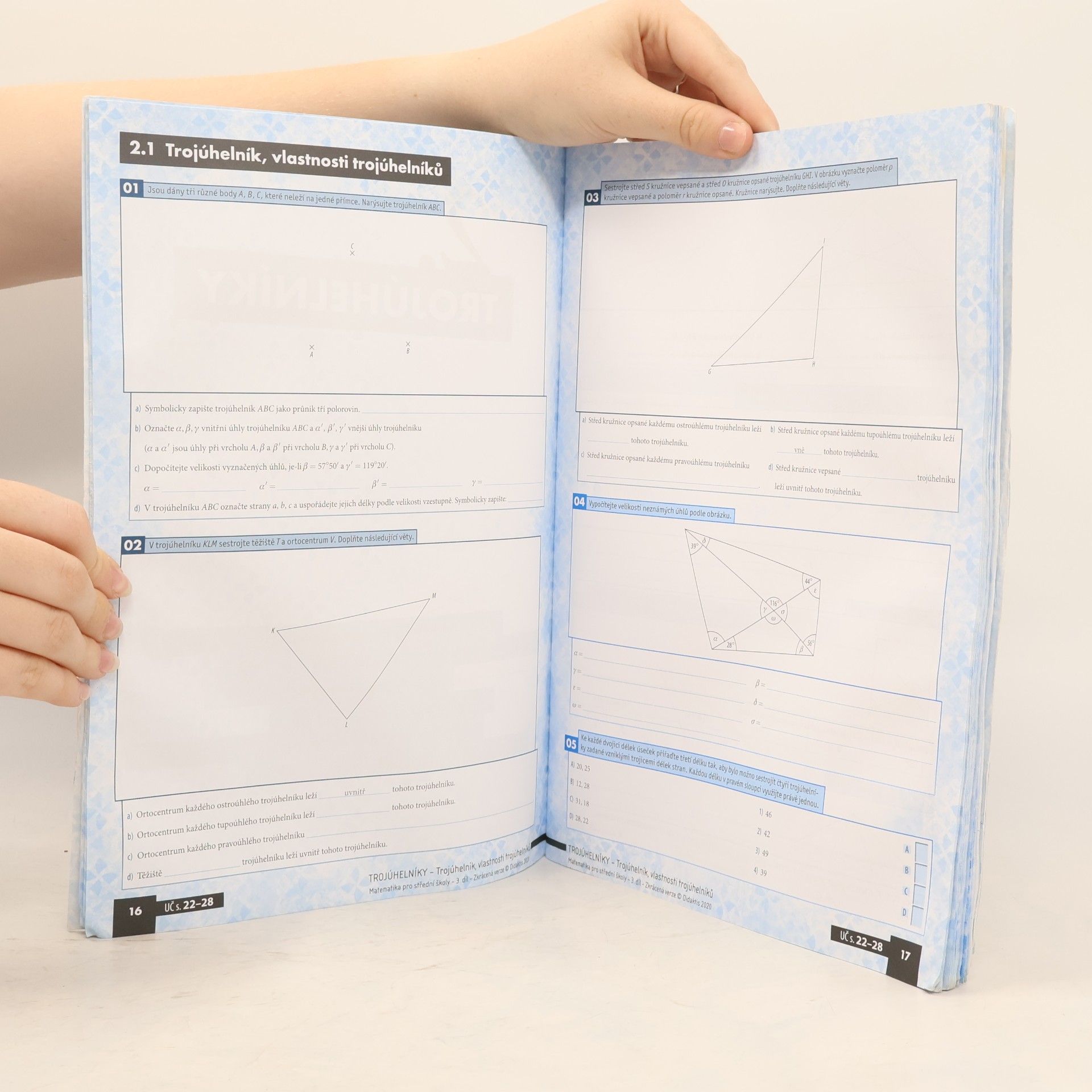 Autorenkollektiv Matematika pro střední školy - 3. díl zkrácená verze. Planimetrie - pracovní sešit