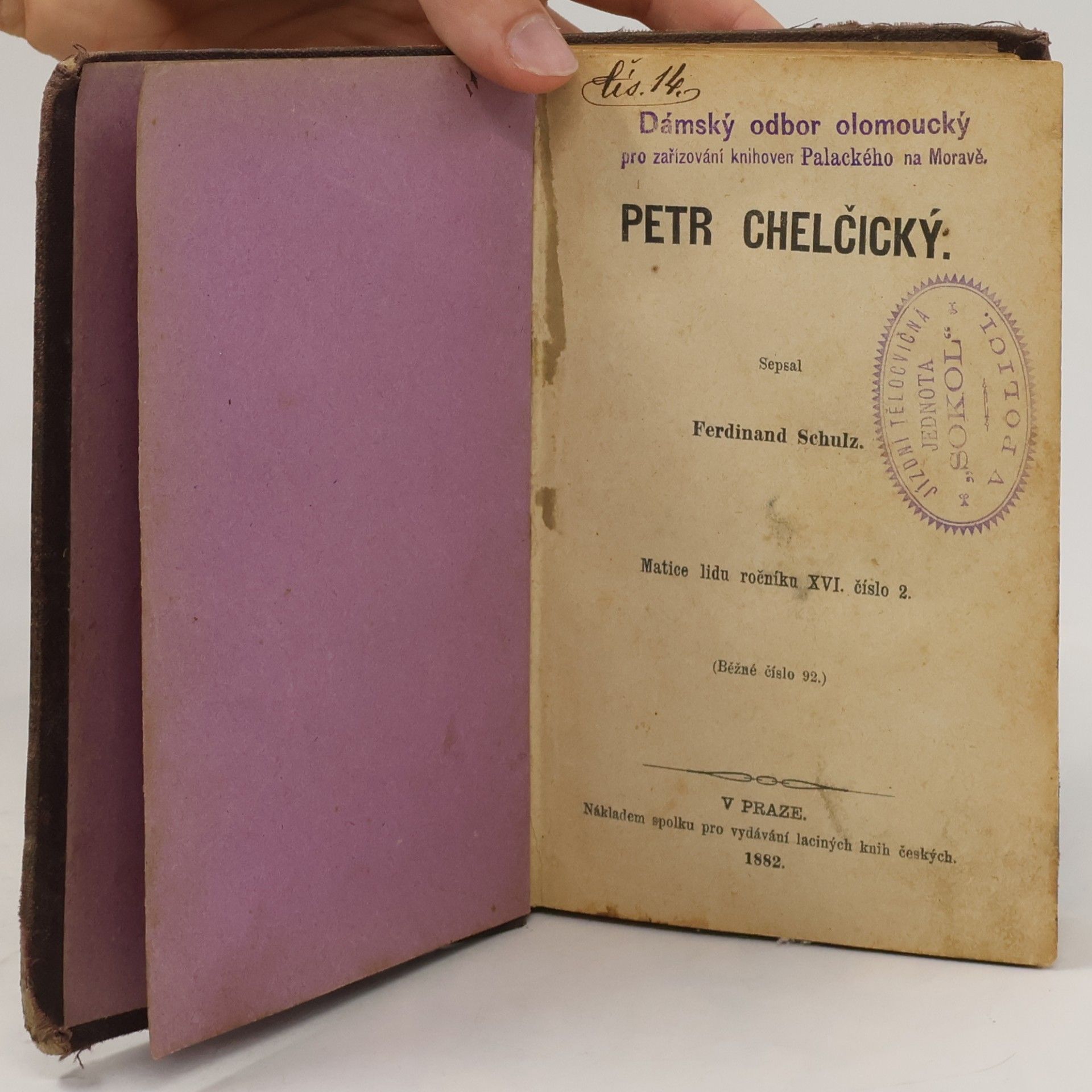 Ferdinand Schulz Petr Chelčický