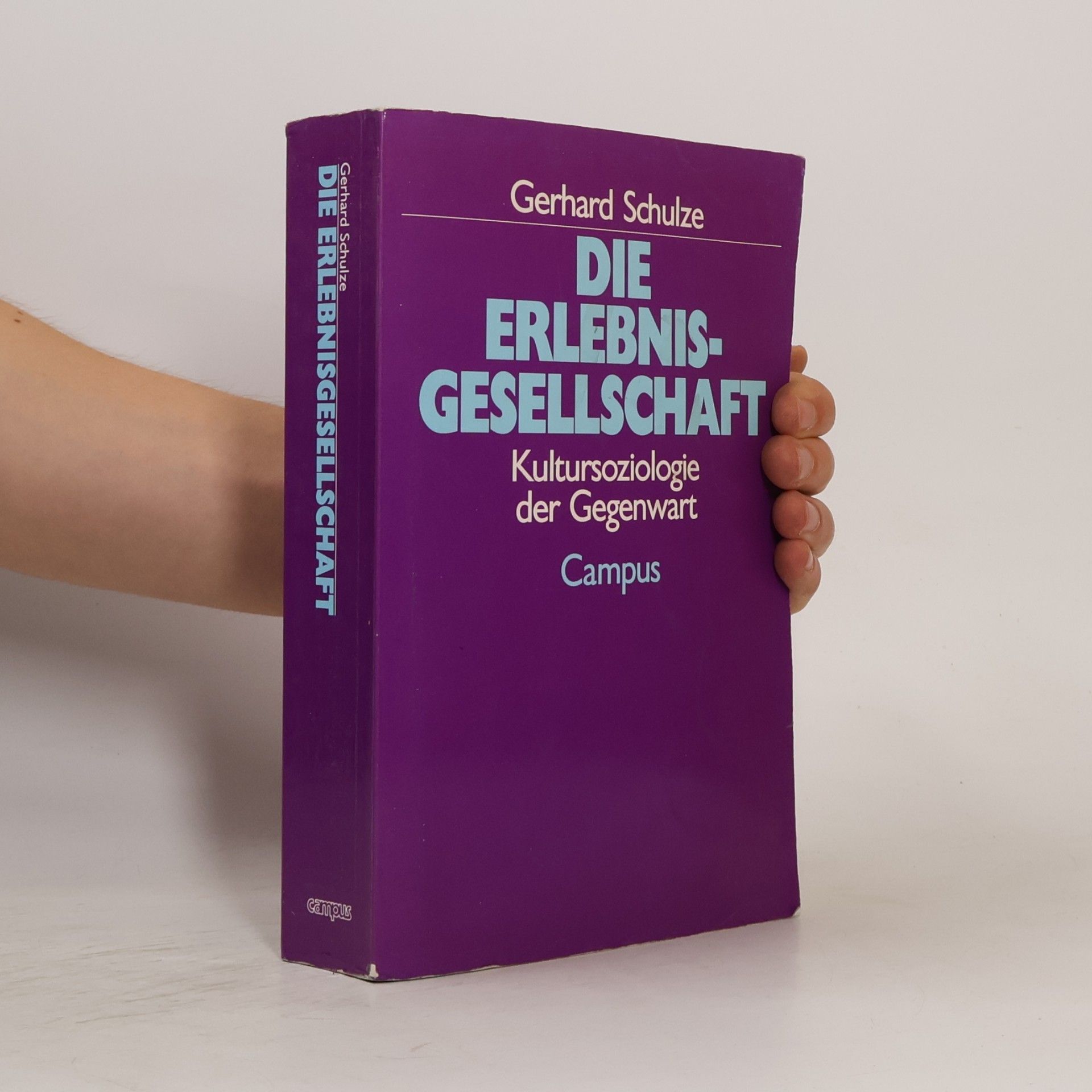 Gerhard Schulze Die Erlebnisgesellschaft