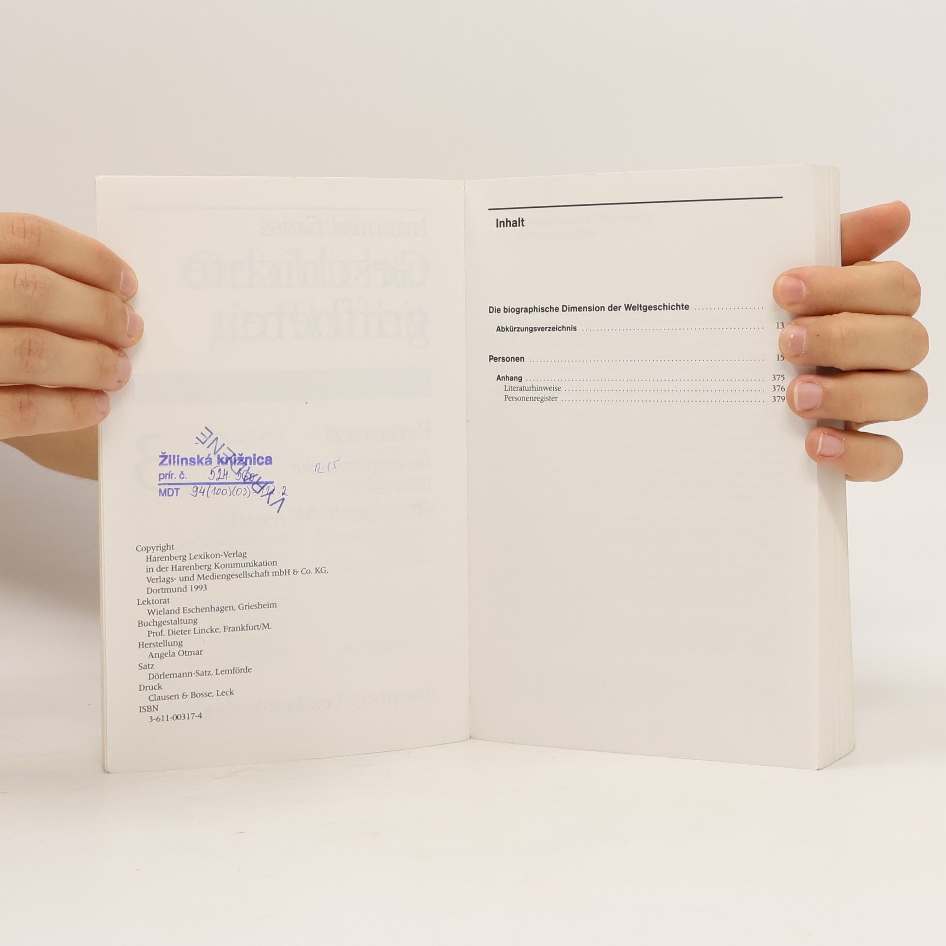 Imanuel Geiss Geschichte griffbereit 3. Personen. Die biographische Dimension der Weltgeschichte