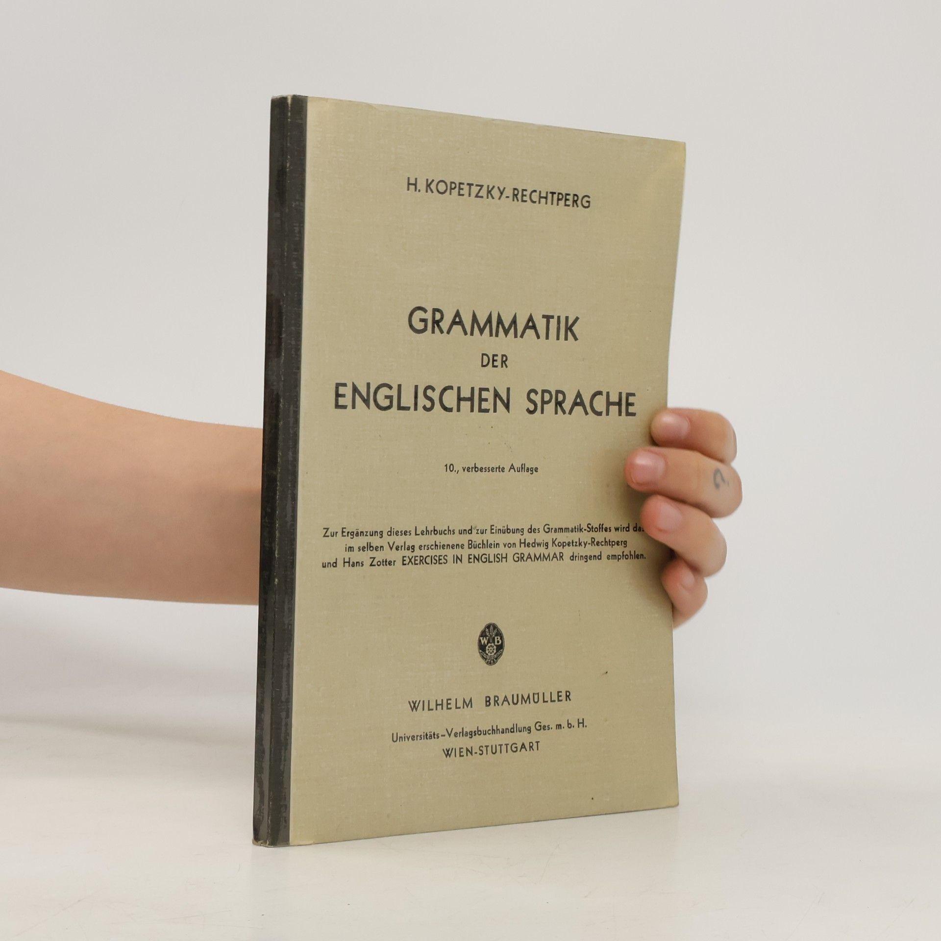 Hedwig Kopetzky Rechtperg Grammatik der englischen Sprache