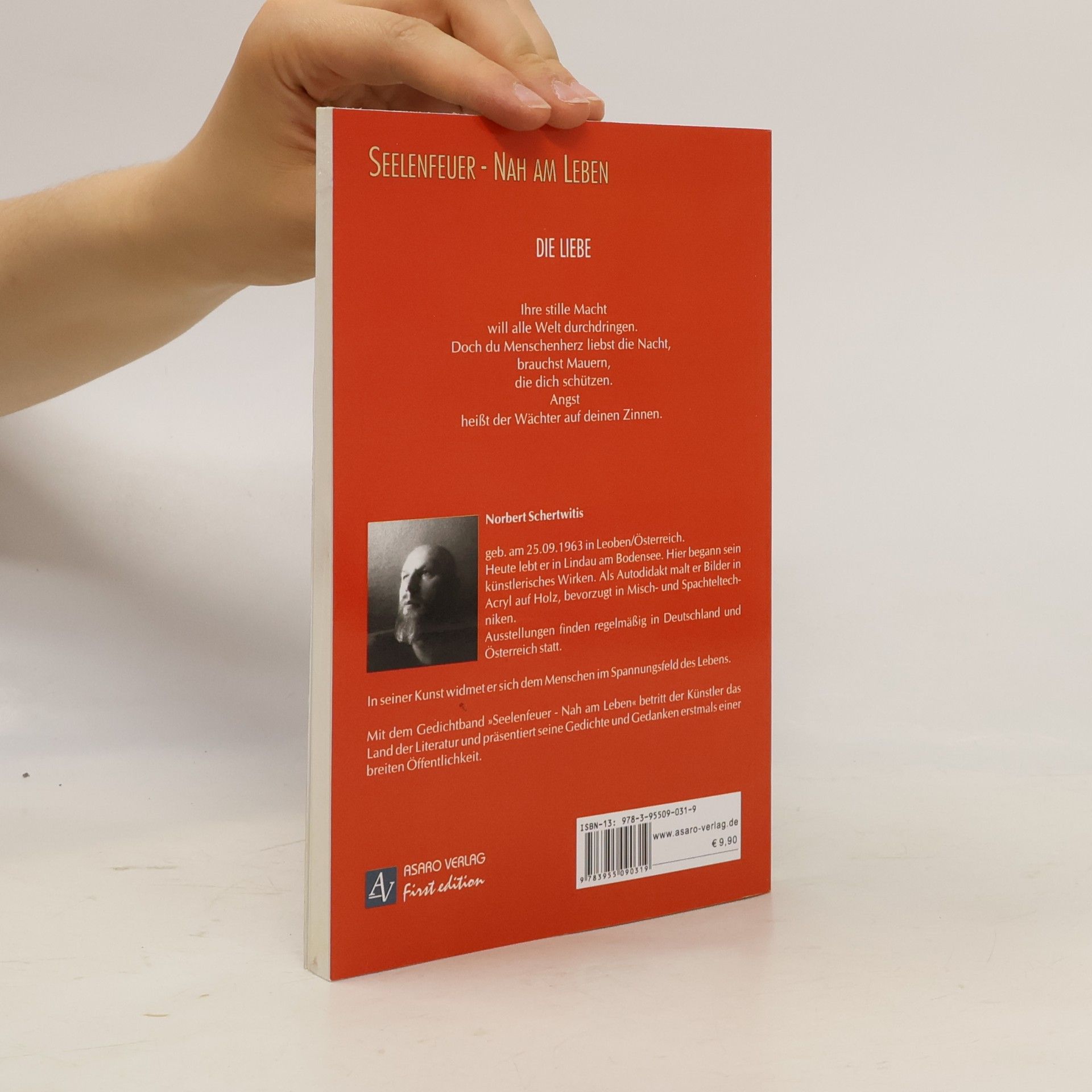 Norbert Schertwitis Seelenfeuer - nah am Leben - First edition