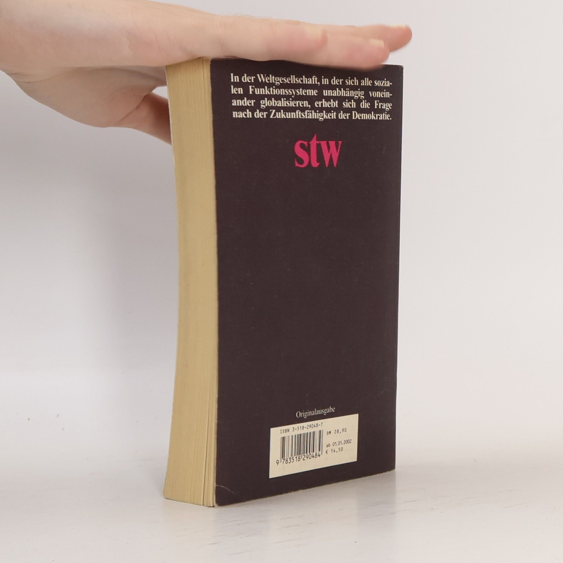 Hauke Brunkhorst Suhrkamp Taschenbuch Wissenschaft - 1448: Globalisierung und Demokratie