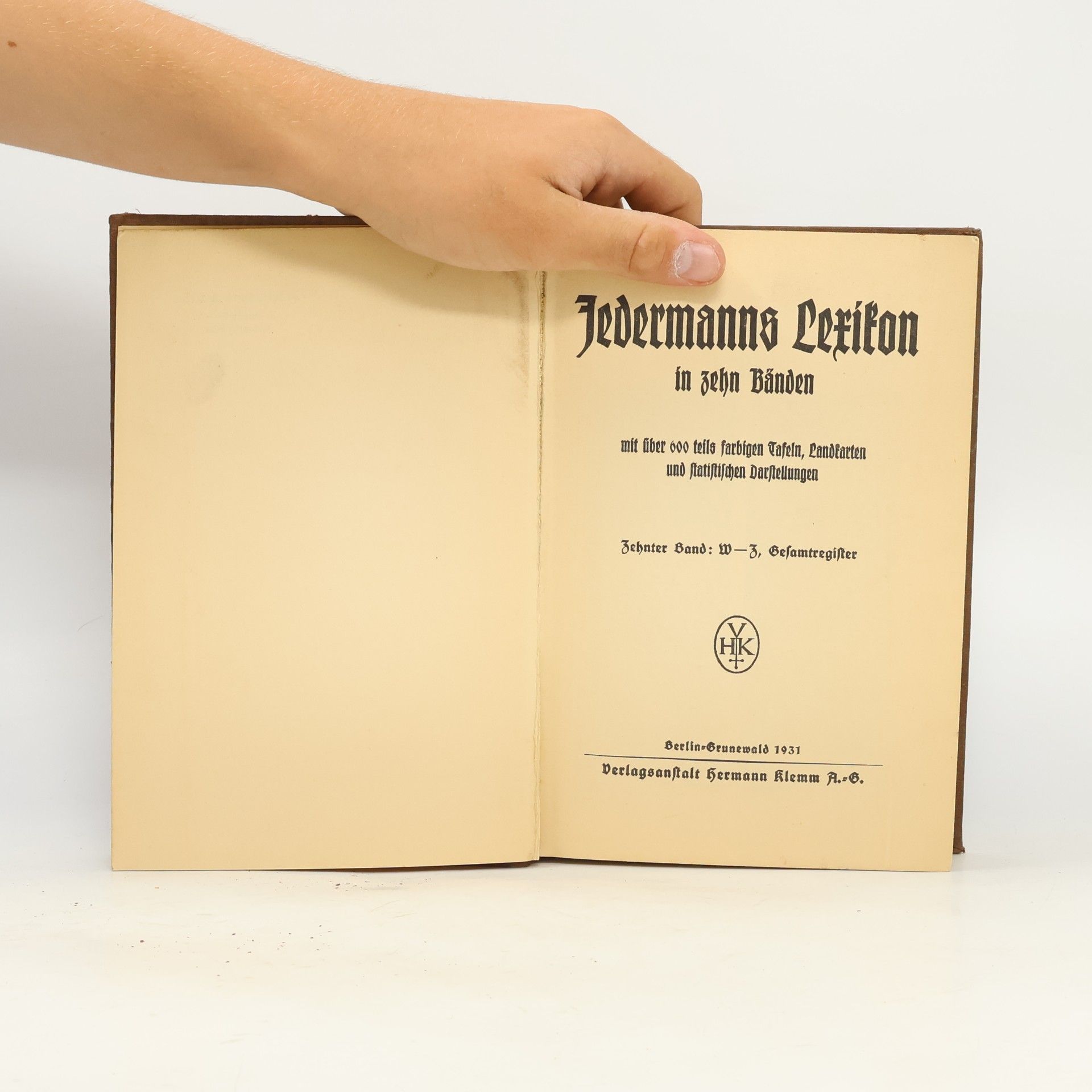 Autorenkollektiv Jedermanns Lexikon in zehn Bänden. Zehnter Band, W - Z, Gesamtregister
