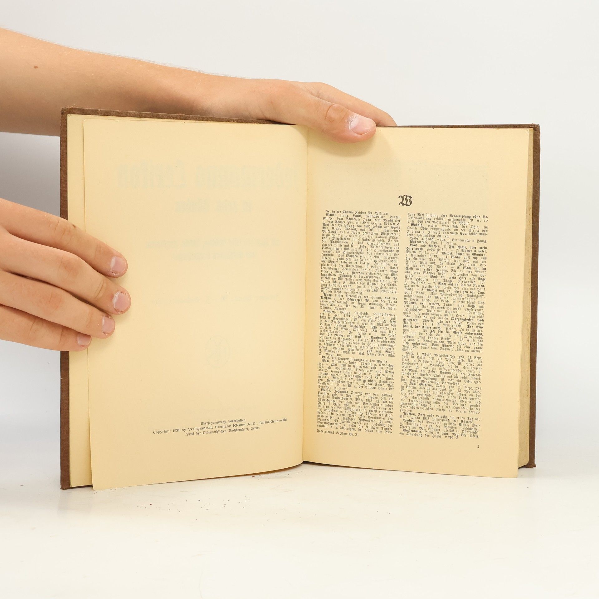 Autorenkollektiv Jedermanns Lexikon in zehn Bänden. Zehnter Band, W - Z, Gesamtregister