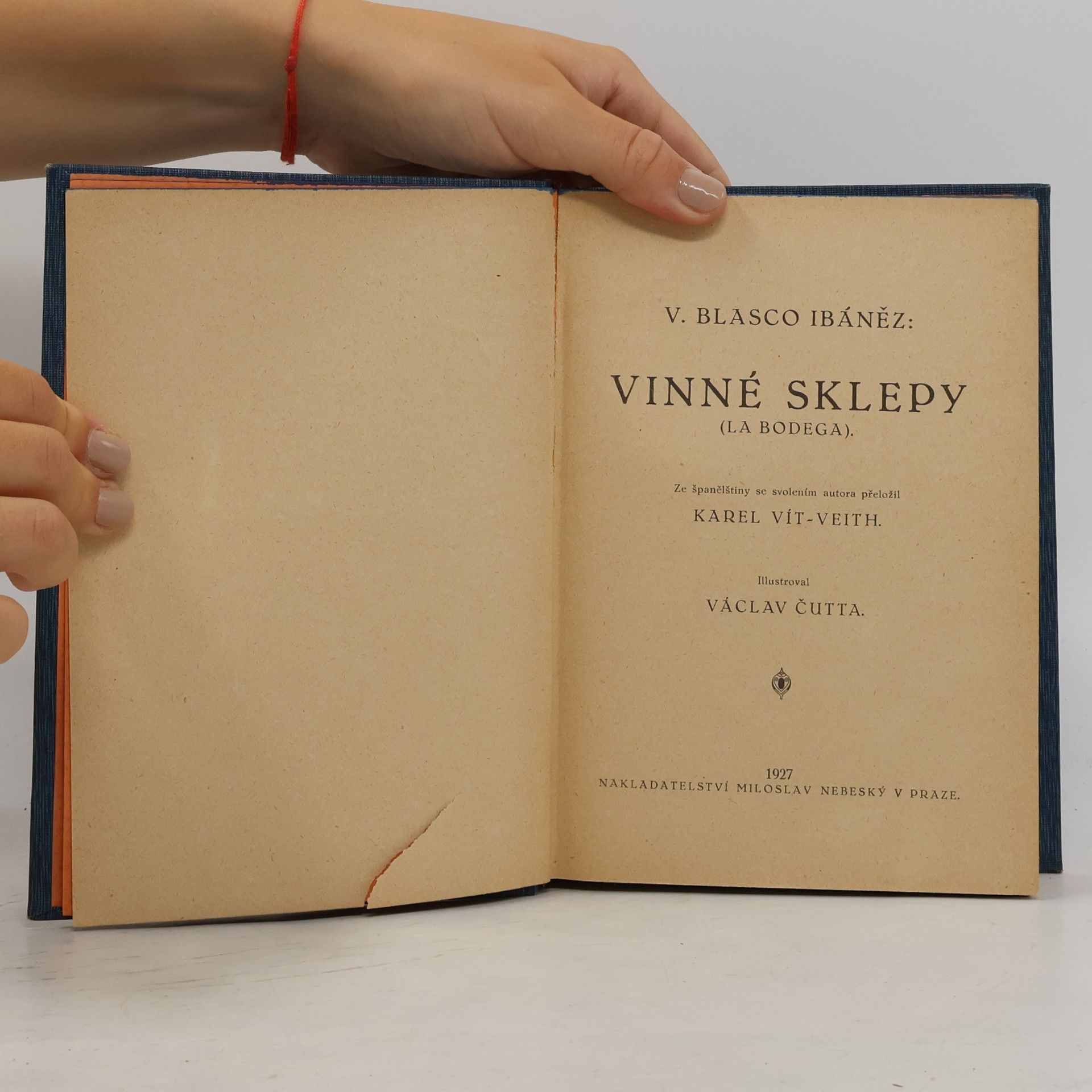 Vicente Blasco Ibáñez Vinné sklepy