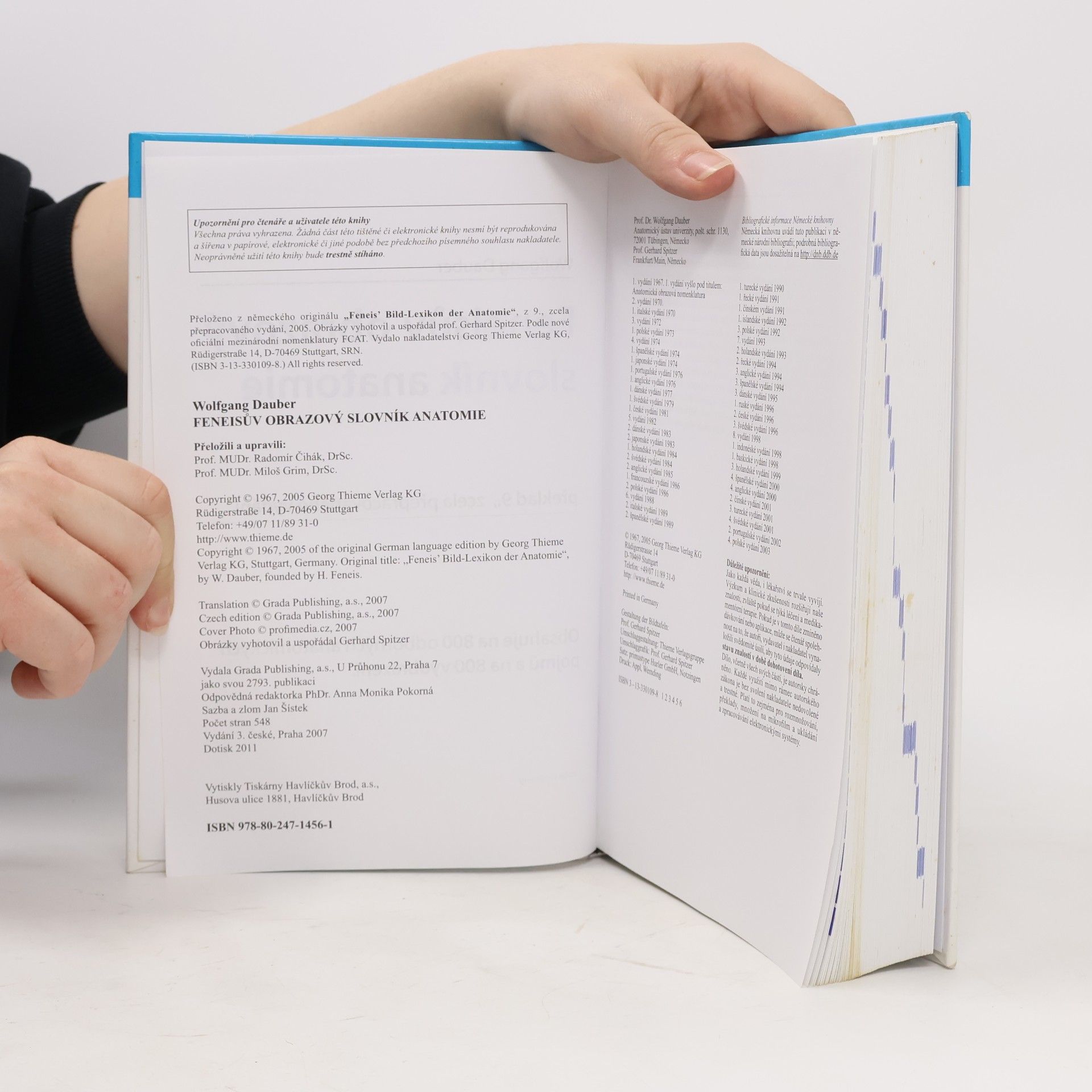 Wolfgang Dauber Feneisův obrazový slovník anatomie