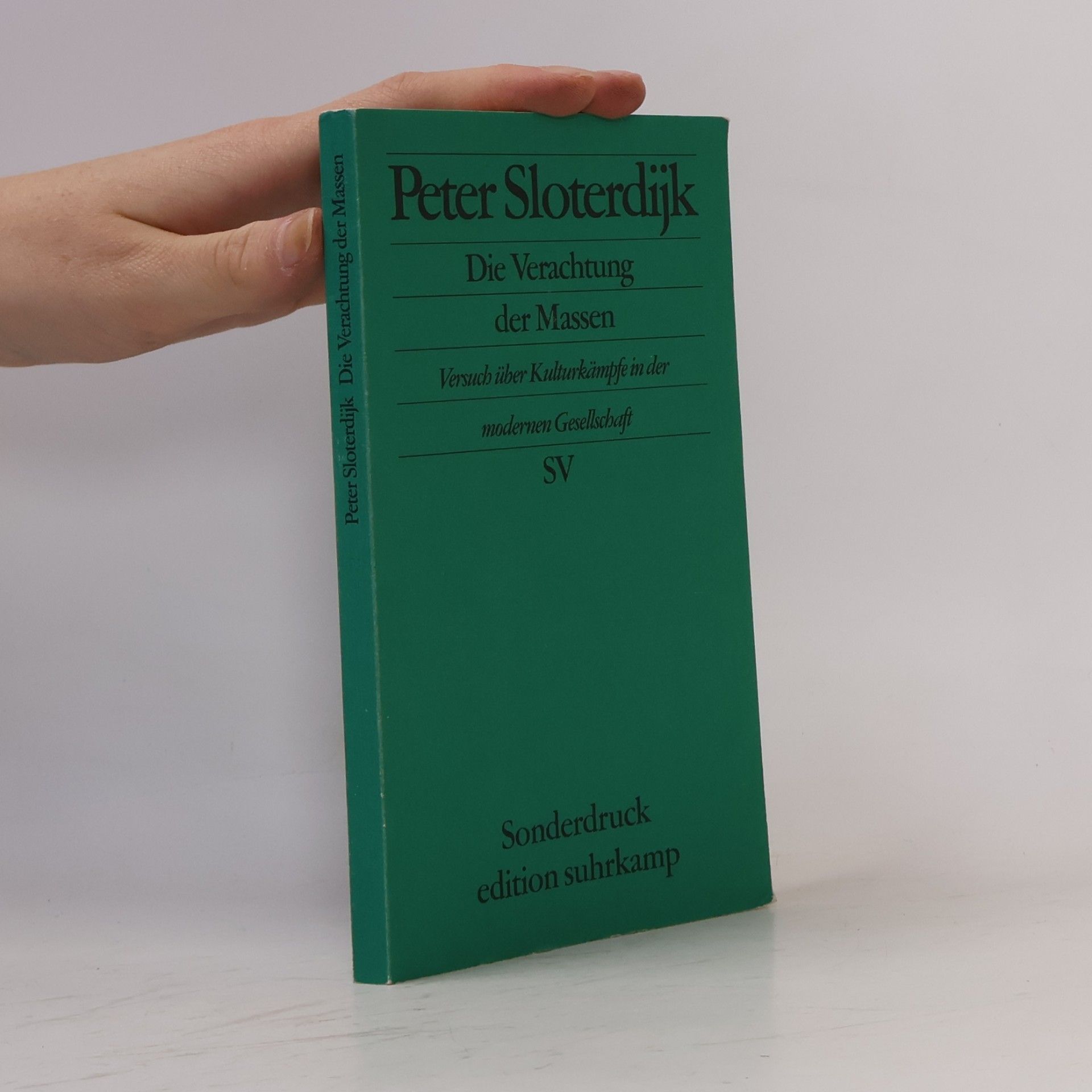 Peter Sloterdijk Die Verachtung der Massen