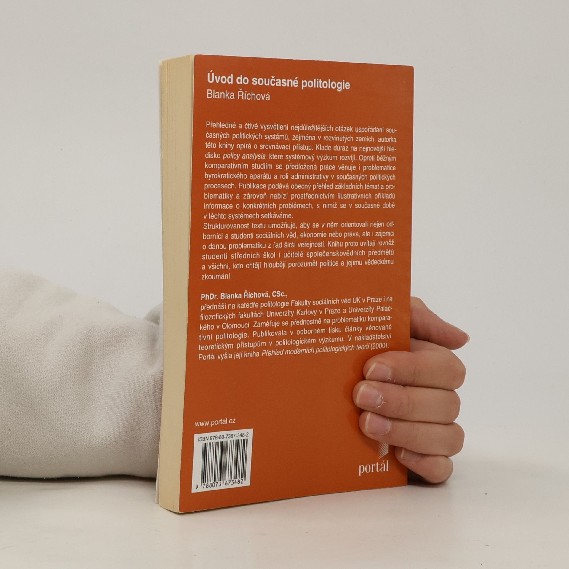 Blanka Říchová Úvod do současné politologie