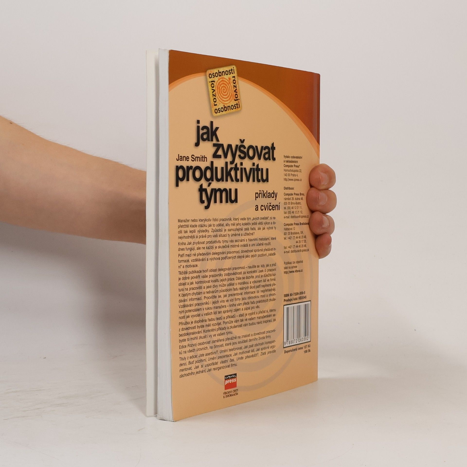 Jane Smith Jak zvyšovat produktivitu týmu: Příklady a cvičení