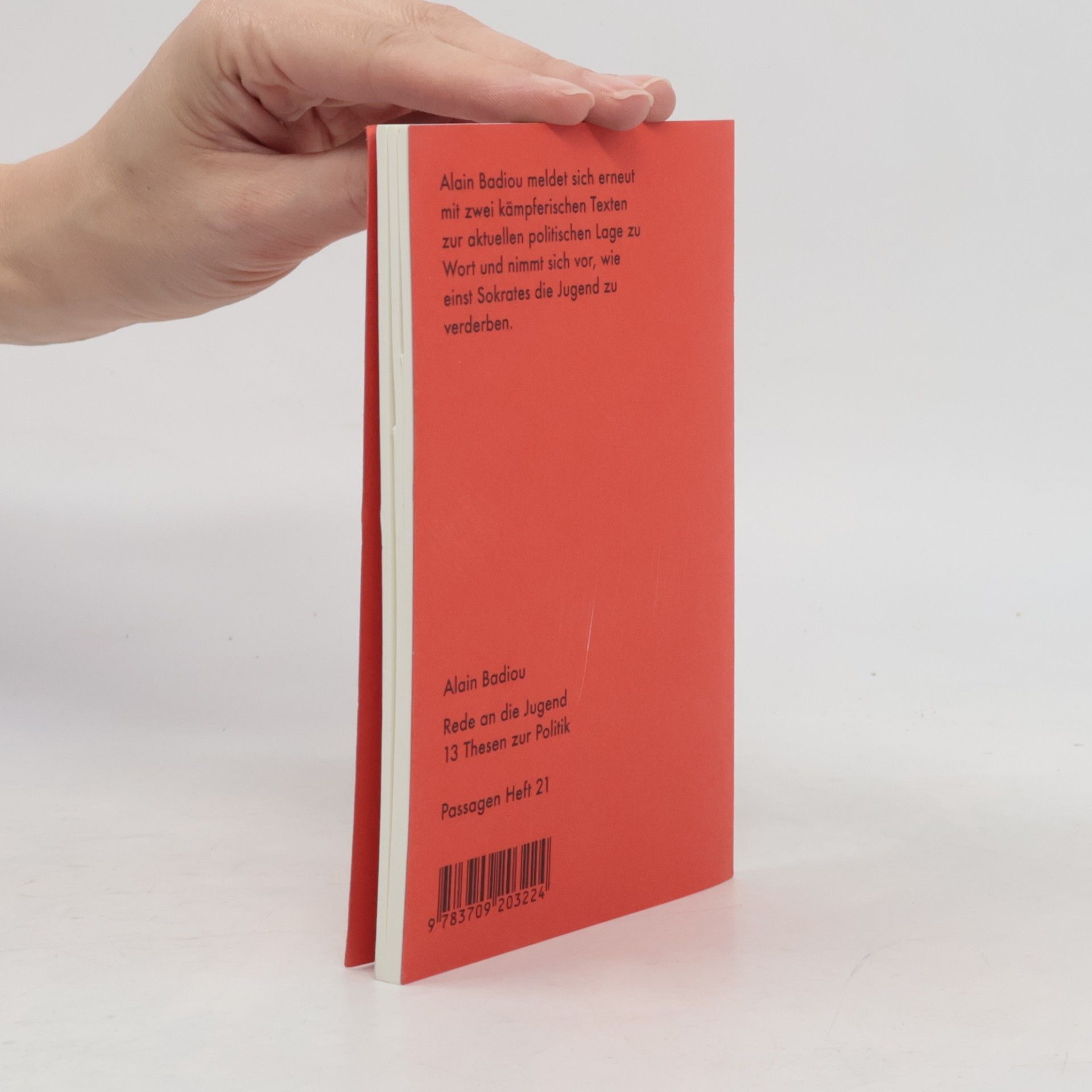 Alain Badiou Rede an die Jugend
