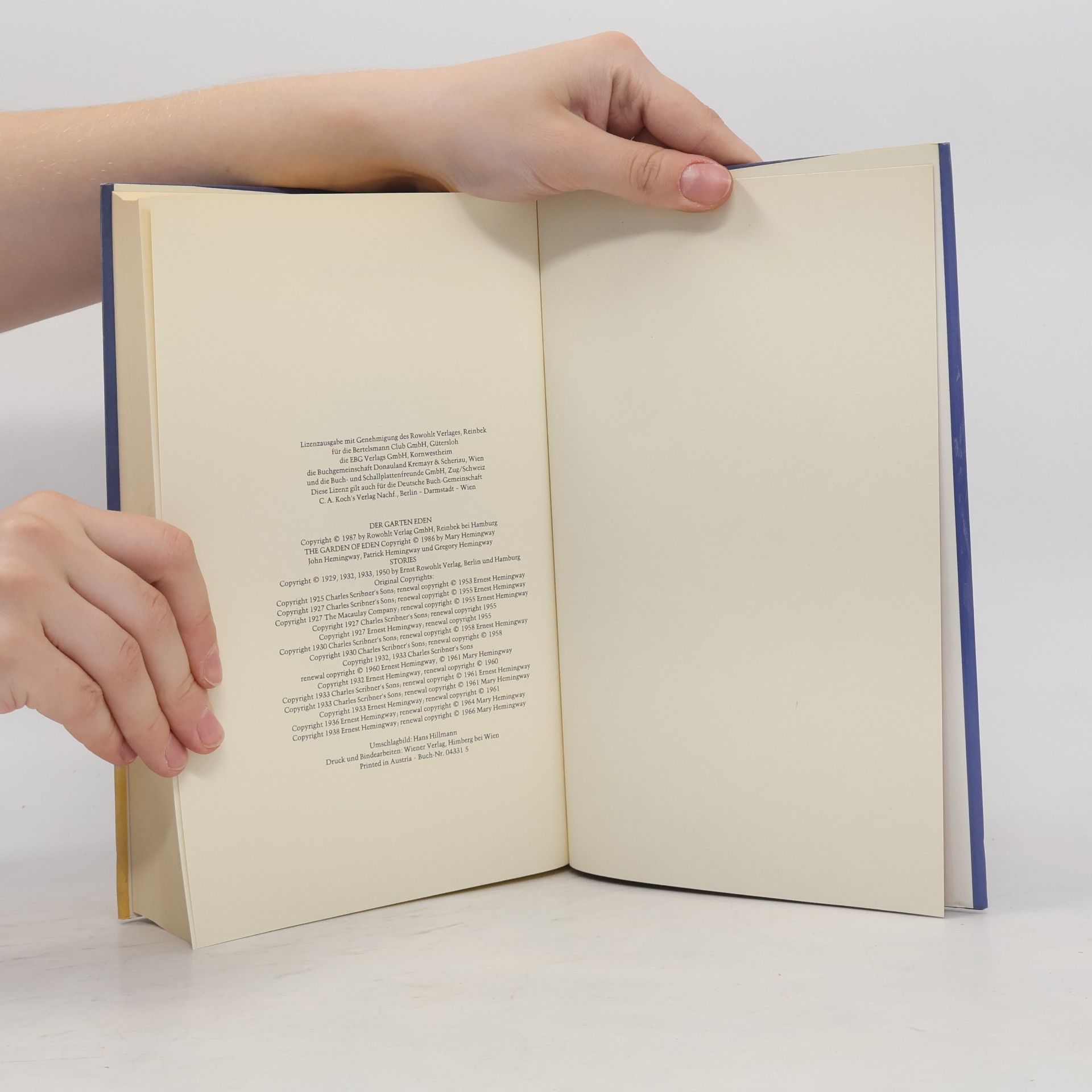 Ernest Hemingway Der Garten Eden und andere Liebesgeschichten