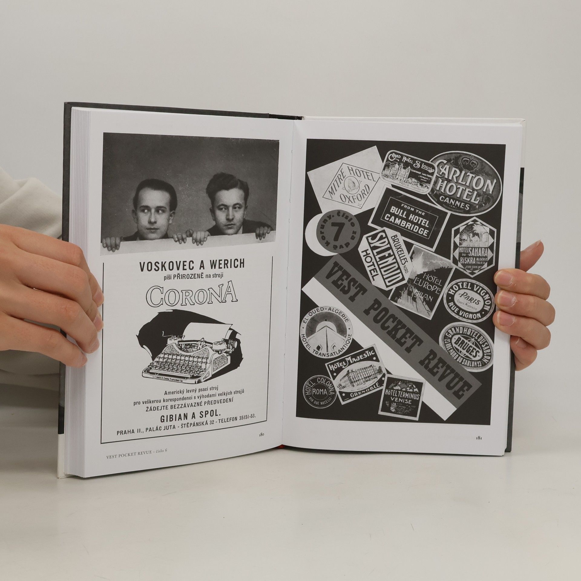 František Cinger Tiskoví magnáti Voskovec a Werich. Vest pocket revue. Lokální patriot. (2 díla v jednom svazku)