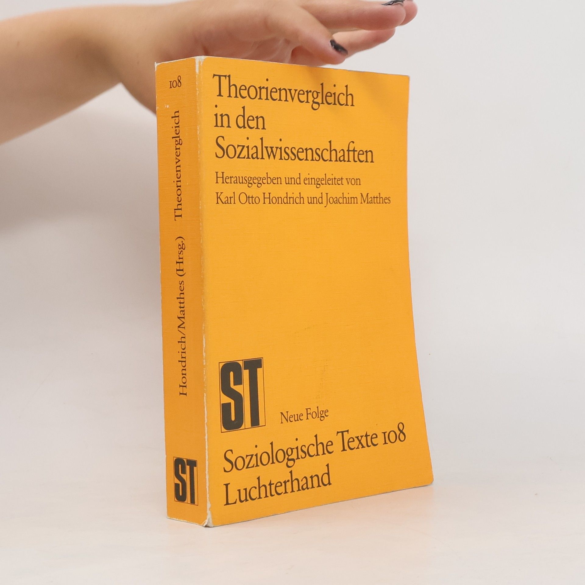 Karl Otto Hondrich Theorienvergleich in den Sozialwissenschaften