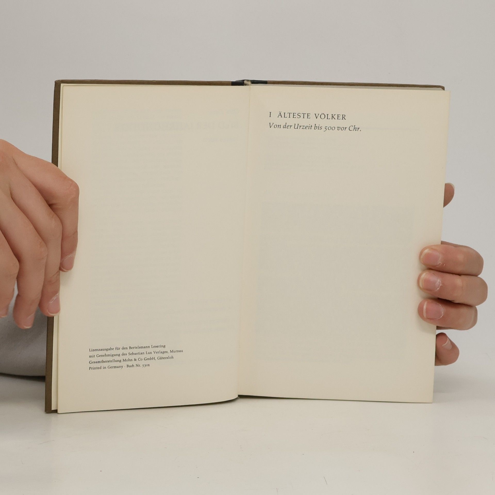 Otto Zierer Weltgeschichte 1: Bild der Jahrhunderte. Erstes Buch