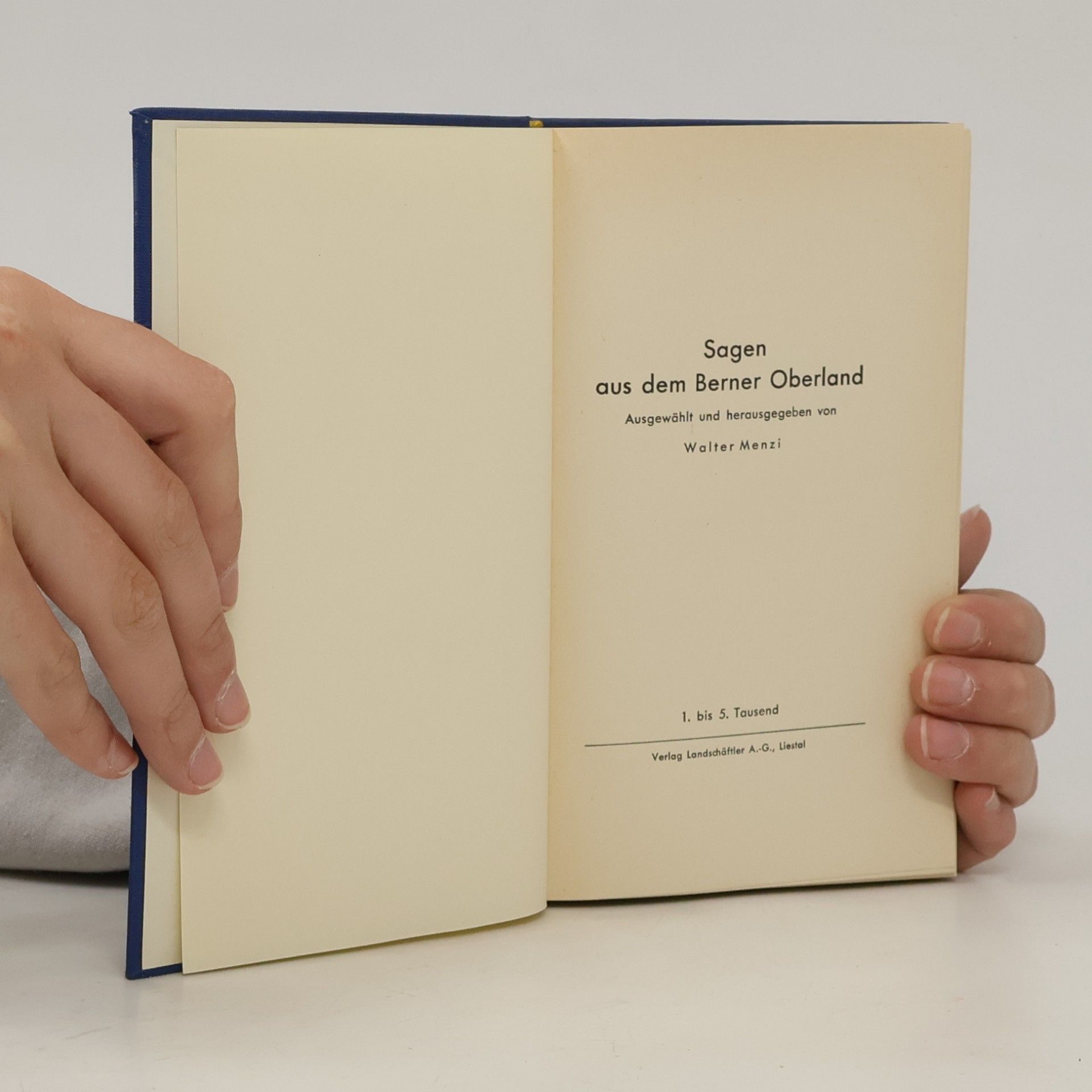 Walter Menzi Sagen aus dem Berner Oberland