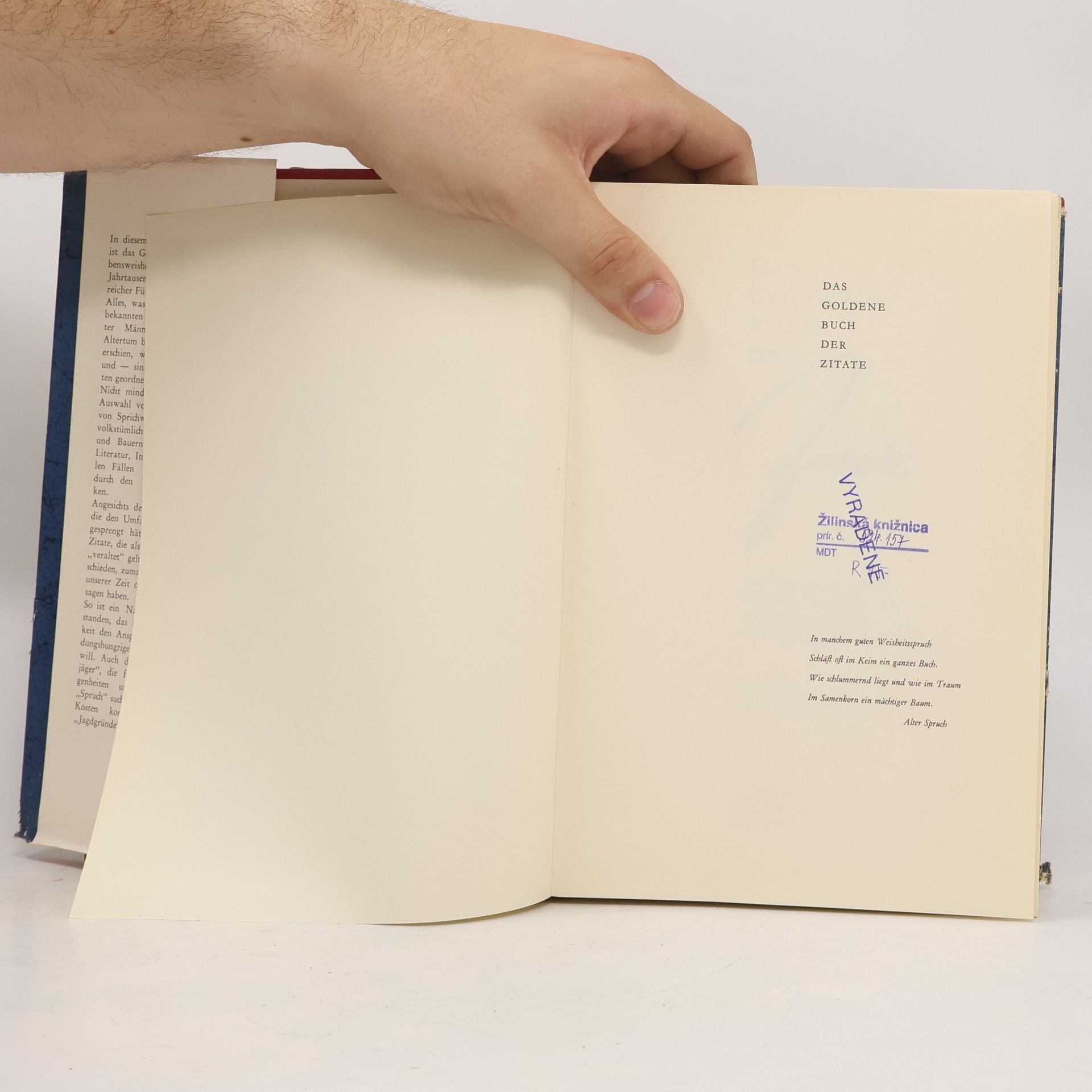 Various authors Das goldene Buch der Zitate