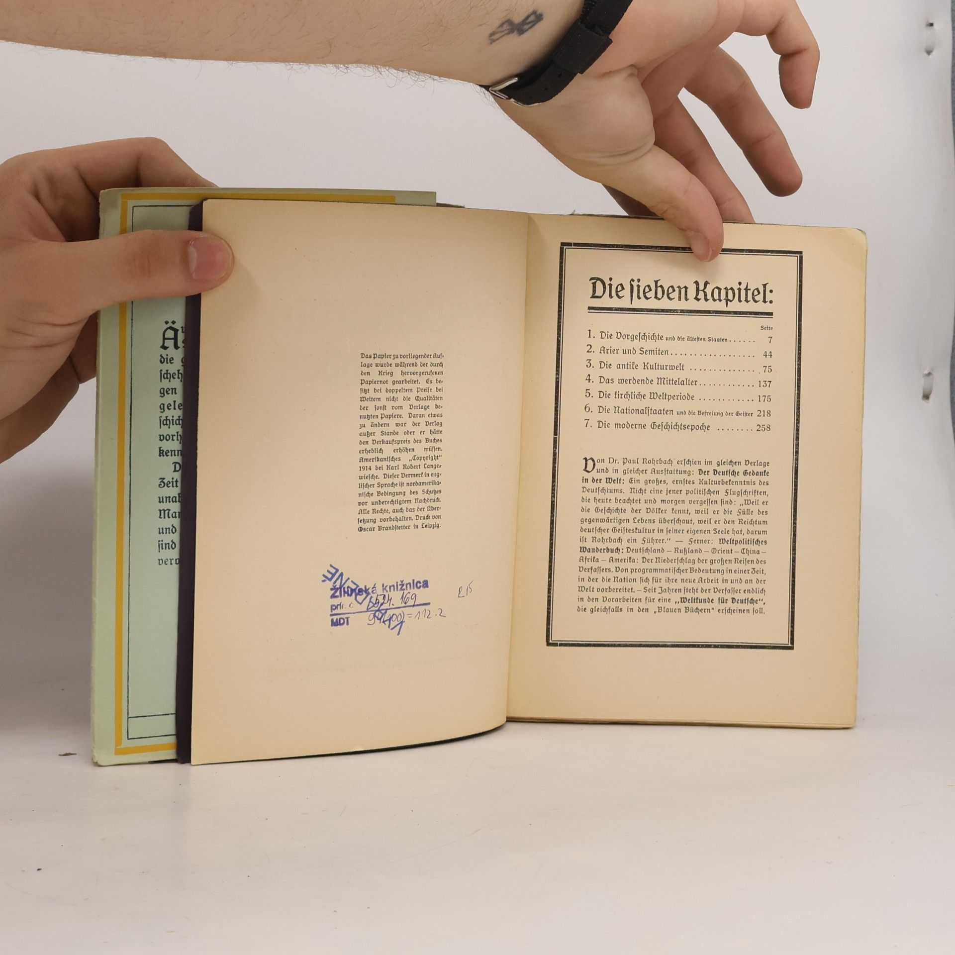 Paul Rohrbach Die Geschichte der Menschheit