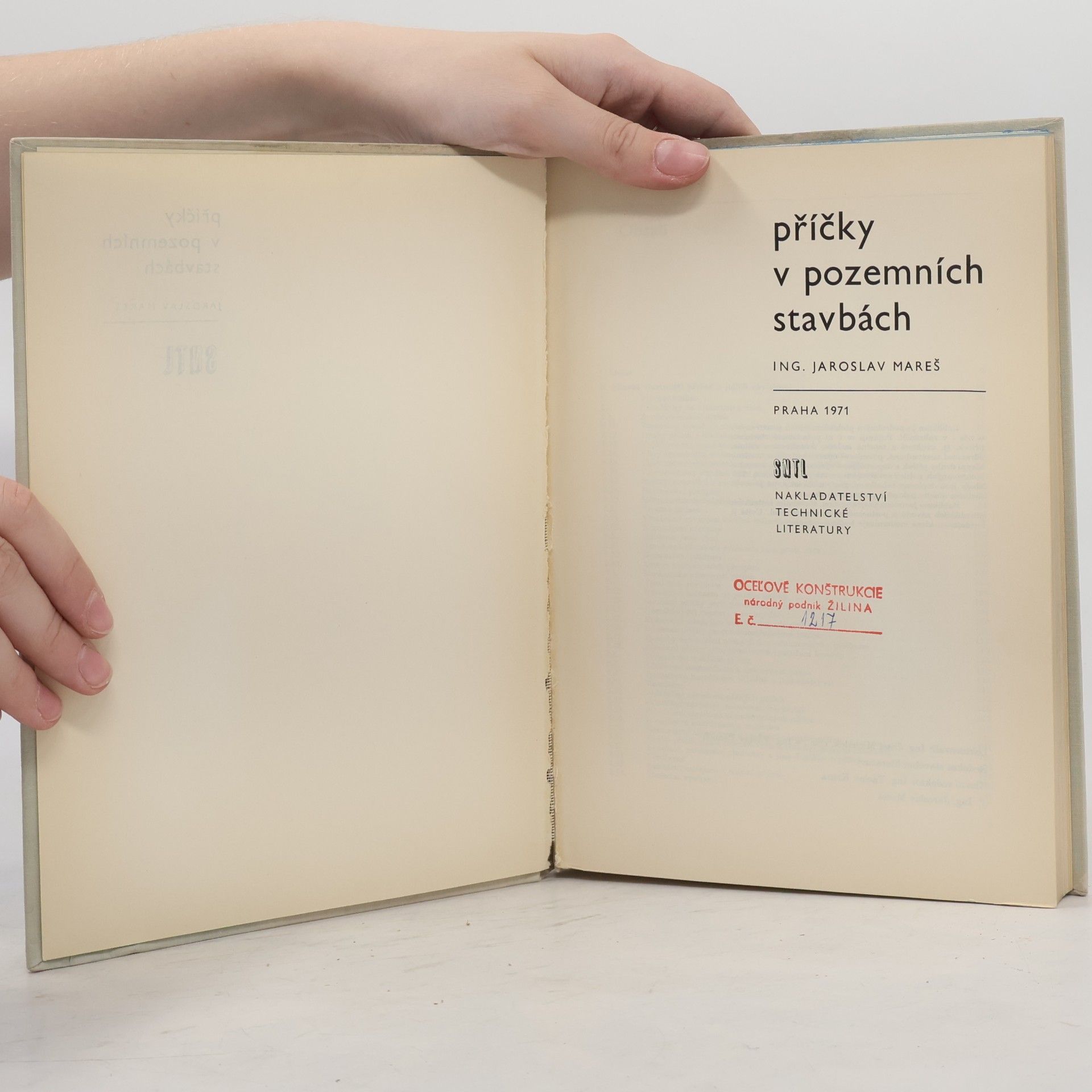Jaroslav Mareš Příčky v pozemních stavbách