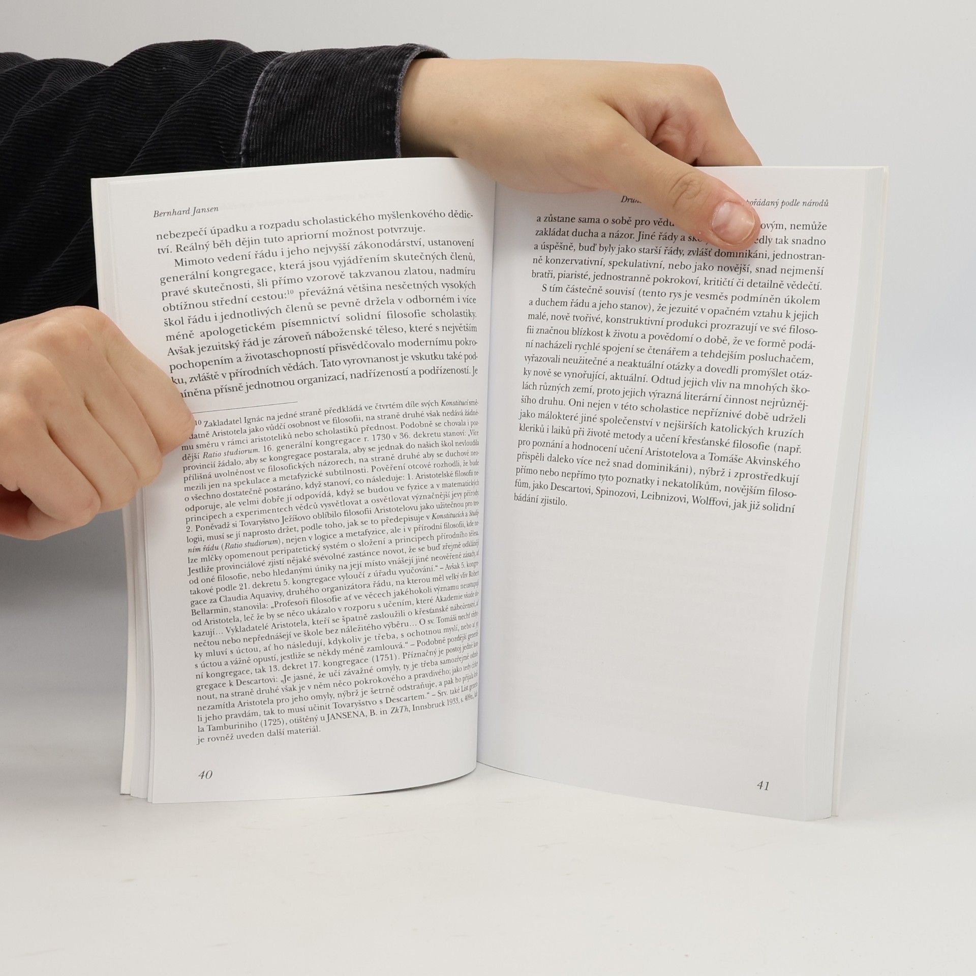 Bernhard Jansen Jezuité v přírodních vědách a ve filosofii 17. a 18. století