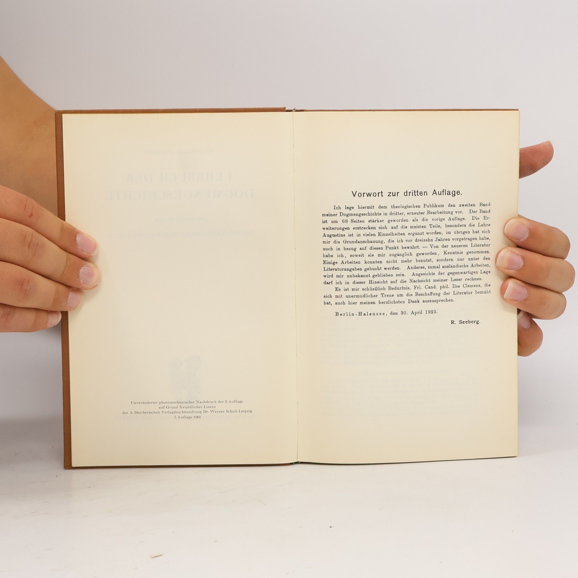 Reinhold Seeberg Dogmengeschichte II.