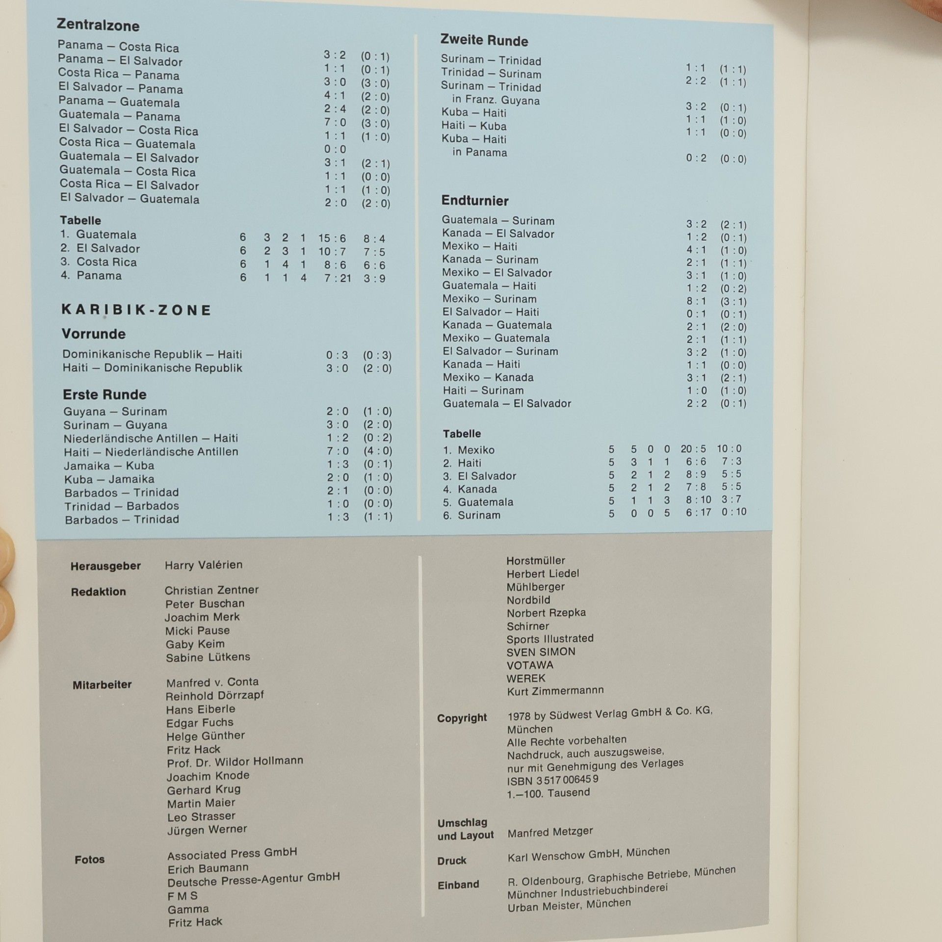 Harry Valerien Fußball 78. Weltmeisterschaft Argentinien
