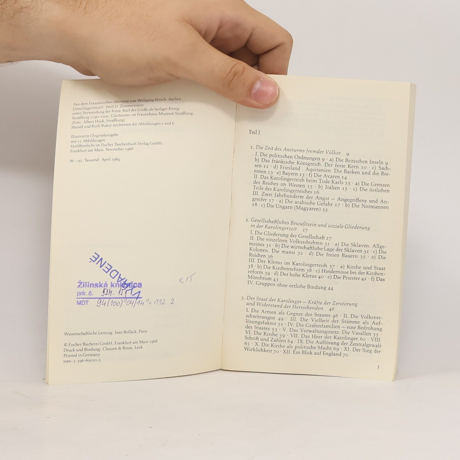 Jan Dhondt Fischer Weltgeschichte: Das frühe Mittelalter
