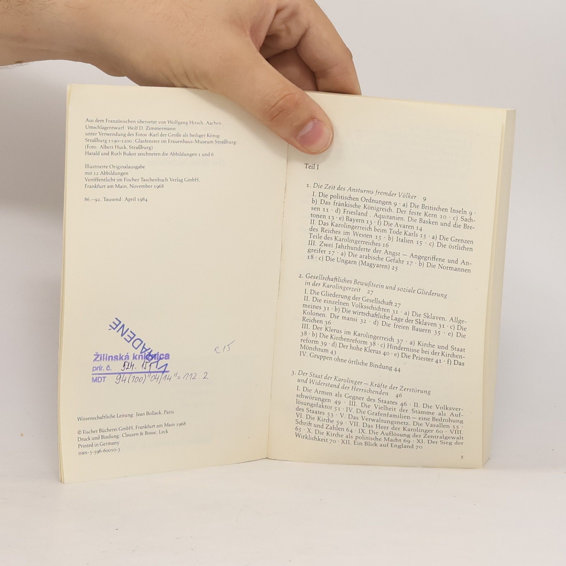Jan Dhondt Fischer Weltgeschichte: Das frühe Mittelalter