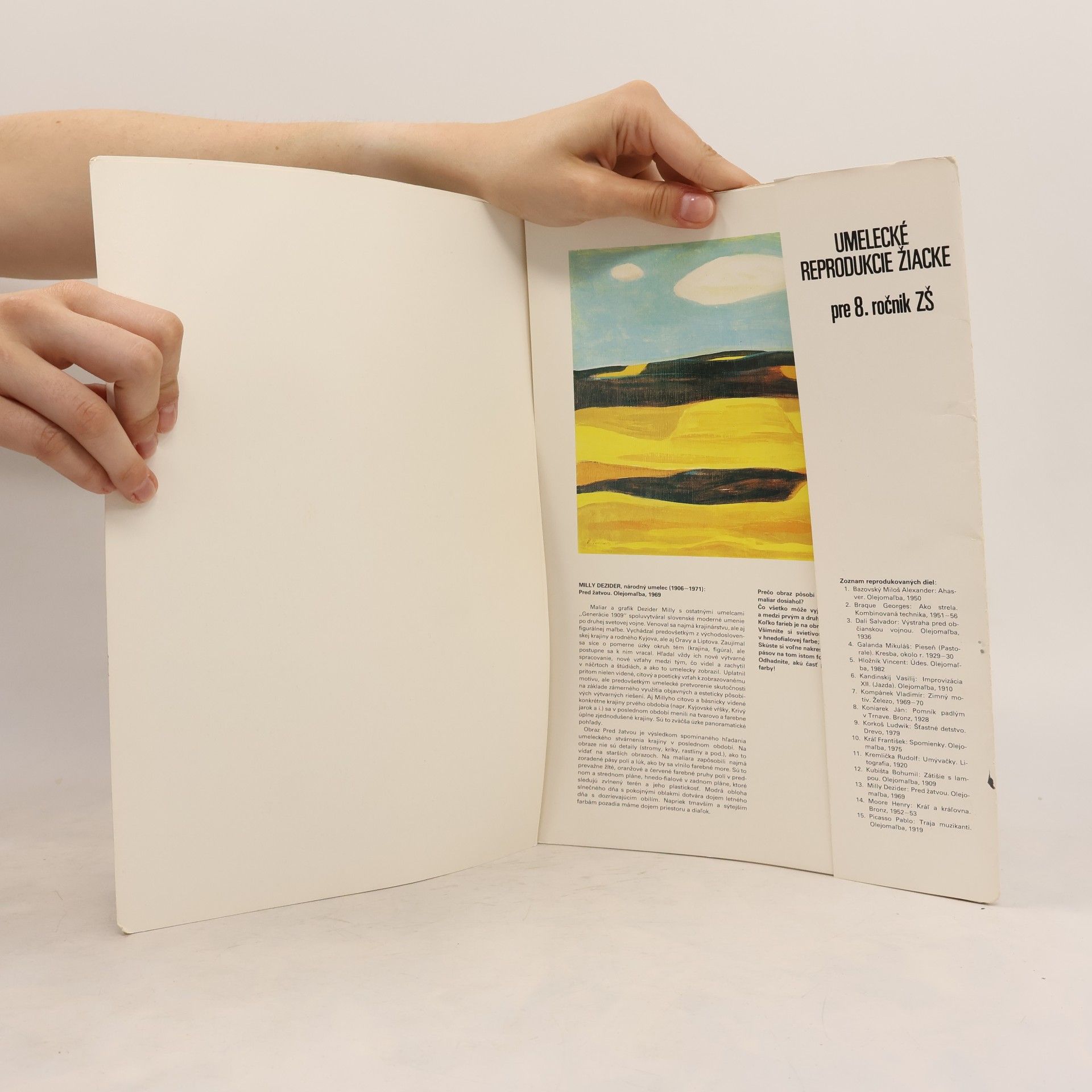 Various authors Umelecké reprodukcie žiacke pre 8. ročnik ZŠ
