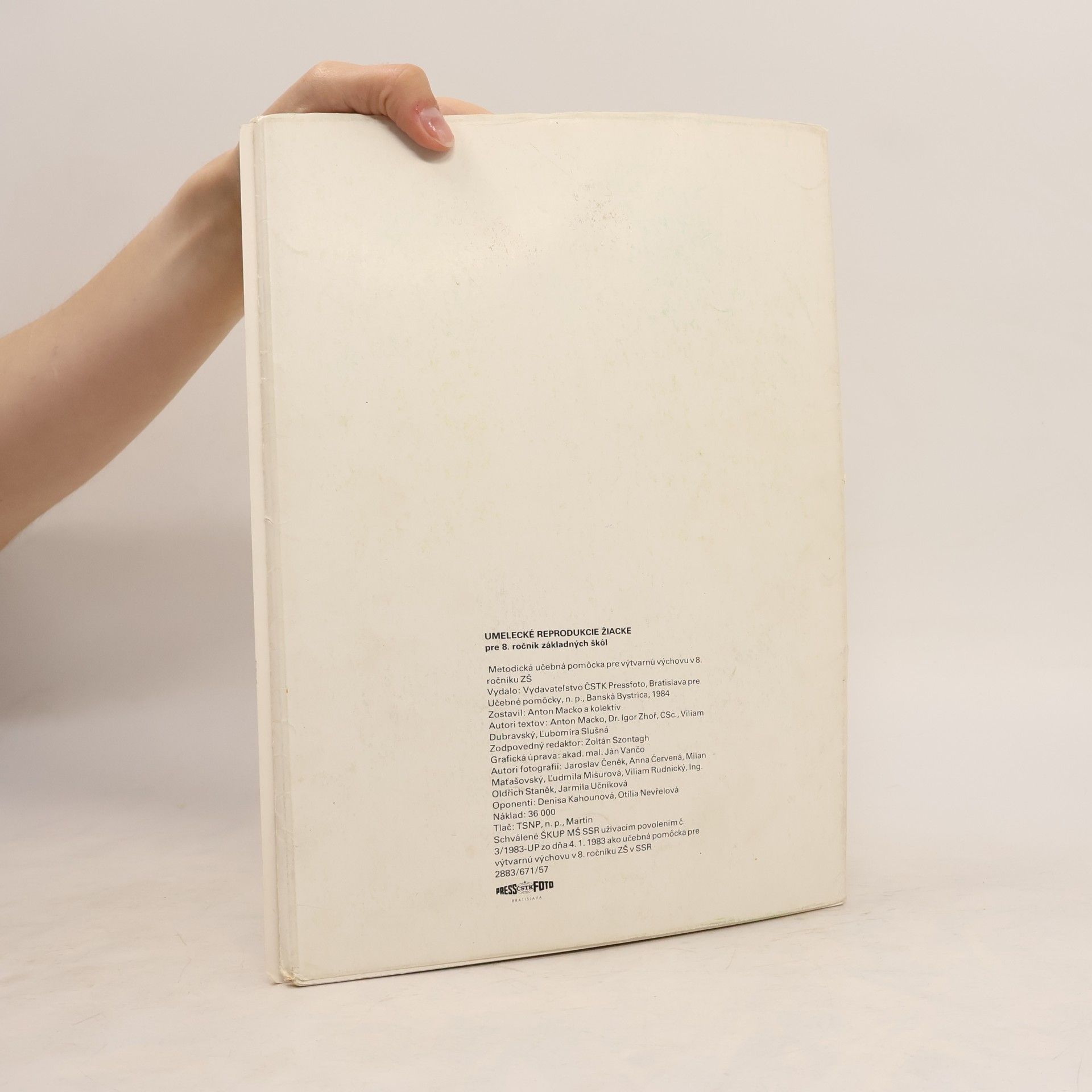 Various authors Umelecké reprodukcie žiacke pre 8. ročnik ZŠ