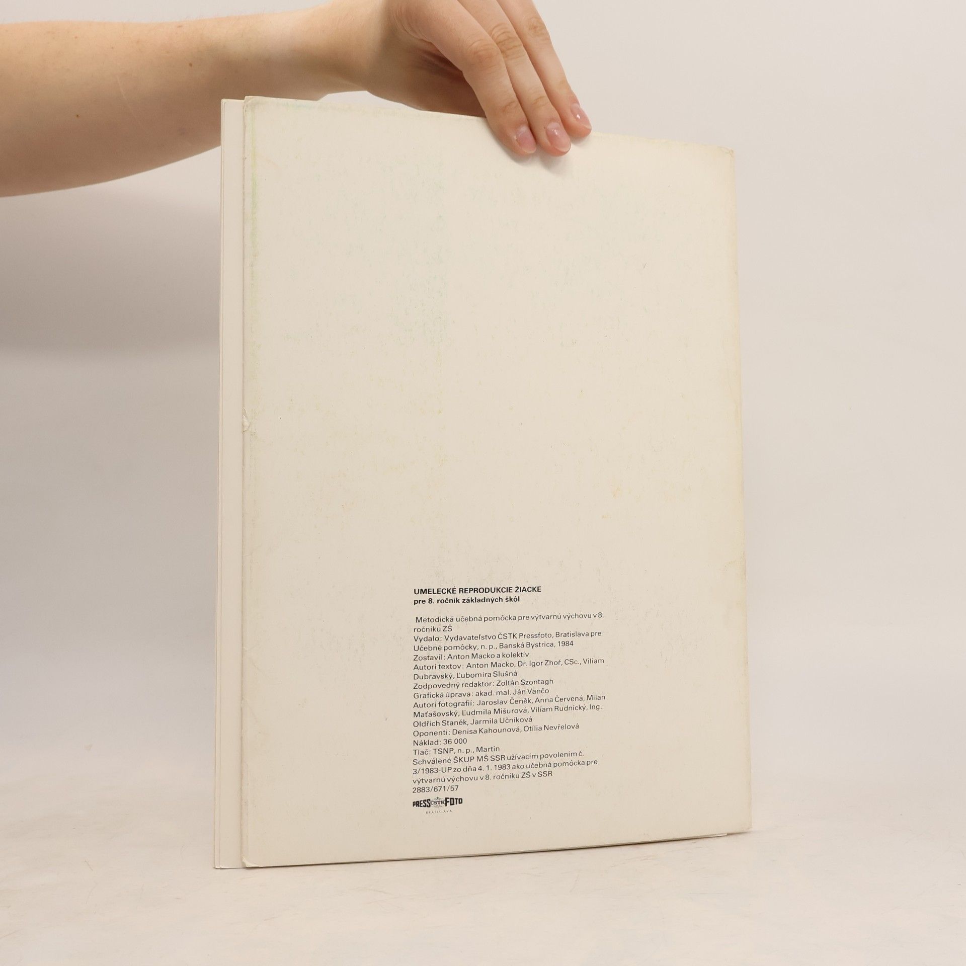 Various authors Umelecké reprodukcie žiacke pre 8. ročnik ZŠ