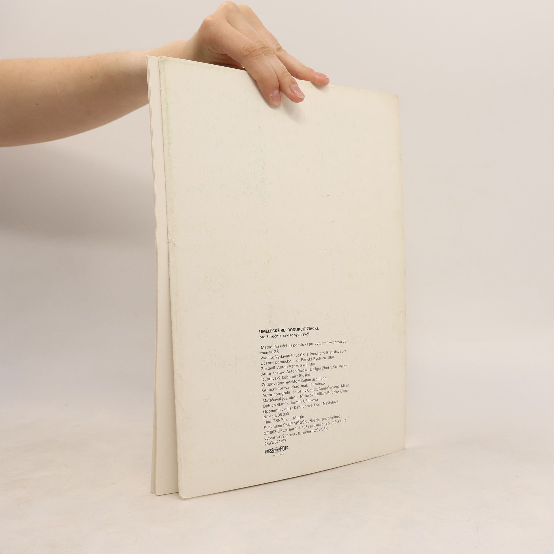 Various authors Umelecké reprodukcie žiacke pre 8. ročnik ZŠ