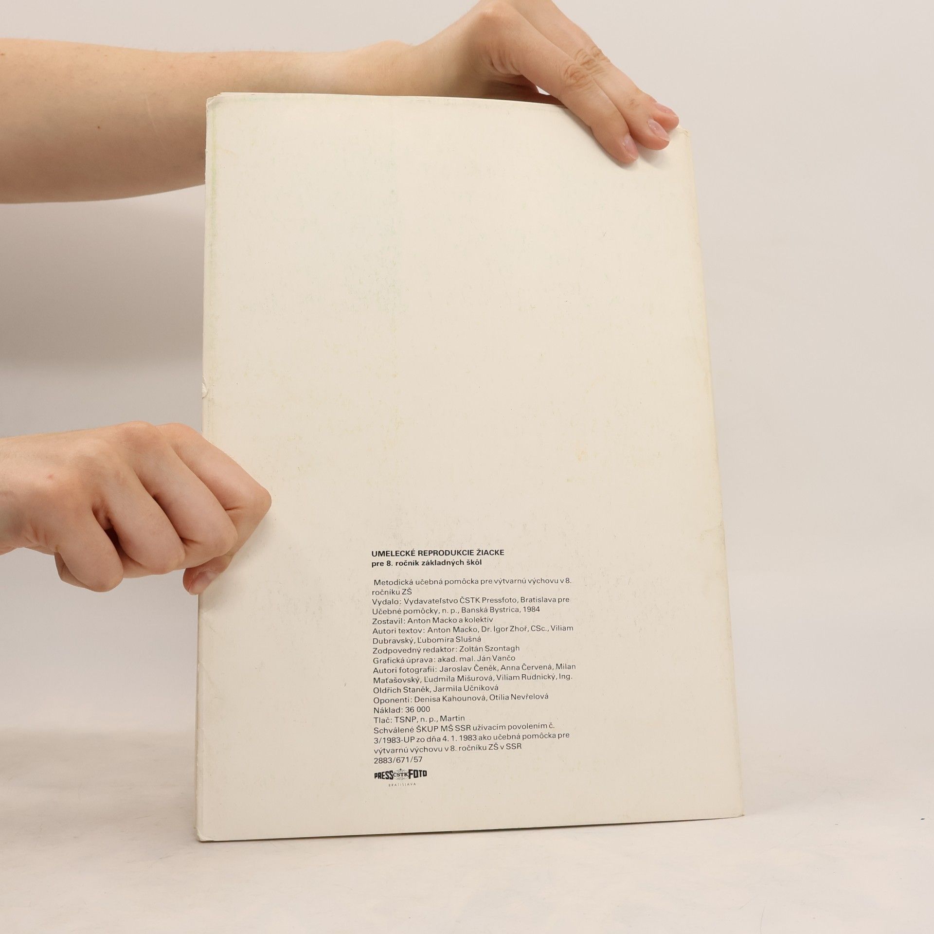Various authors Umelecké reprodukcie žiacke pre 8. ročnik ZŠ