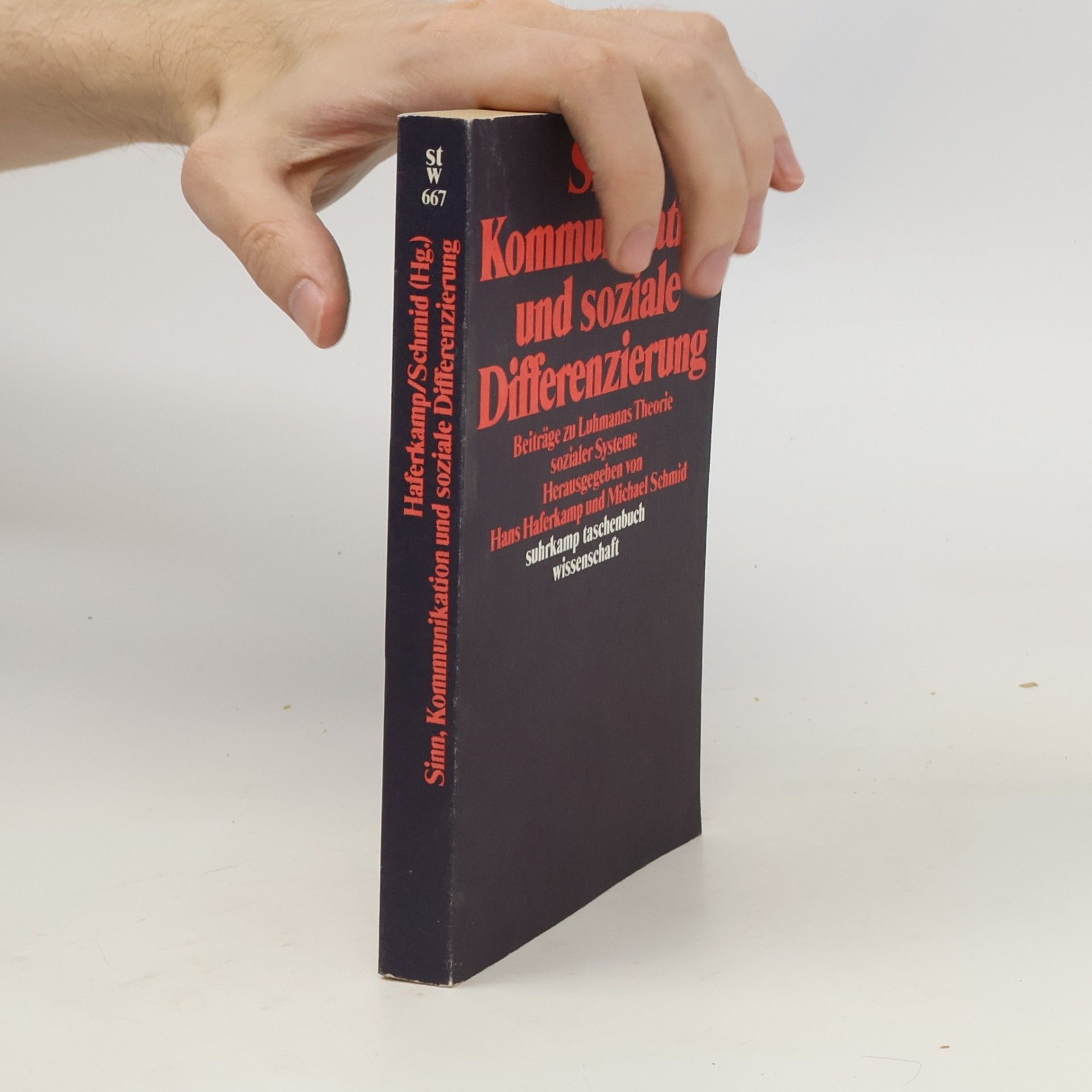Hans-Peter Haferkamp Suhrkamp Taschenbuch Wissenschaft - 667: Sinn, Kommunikation und soziale Differenzierung