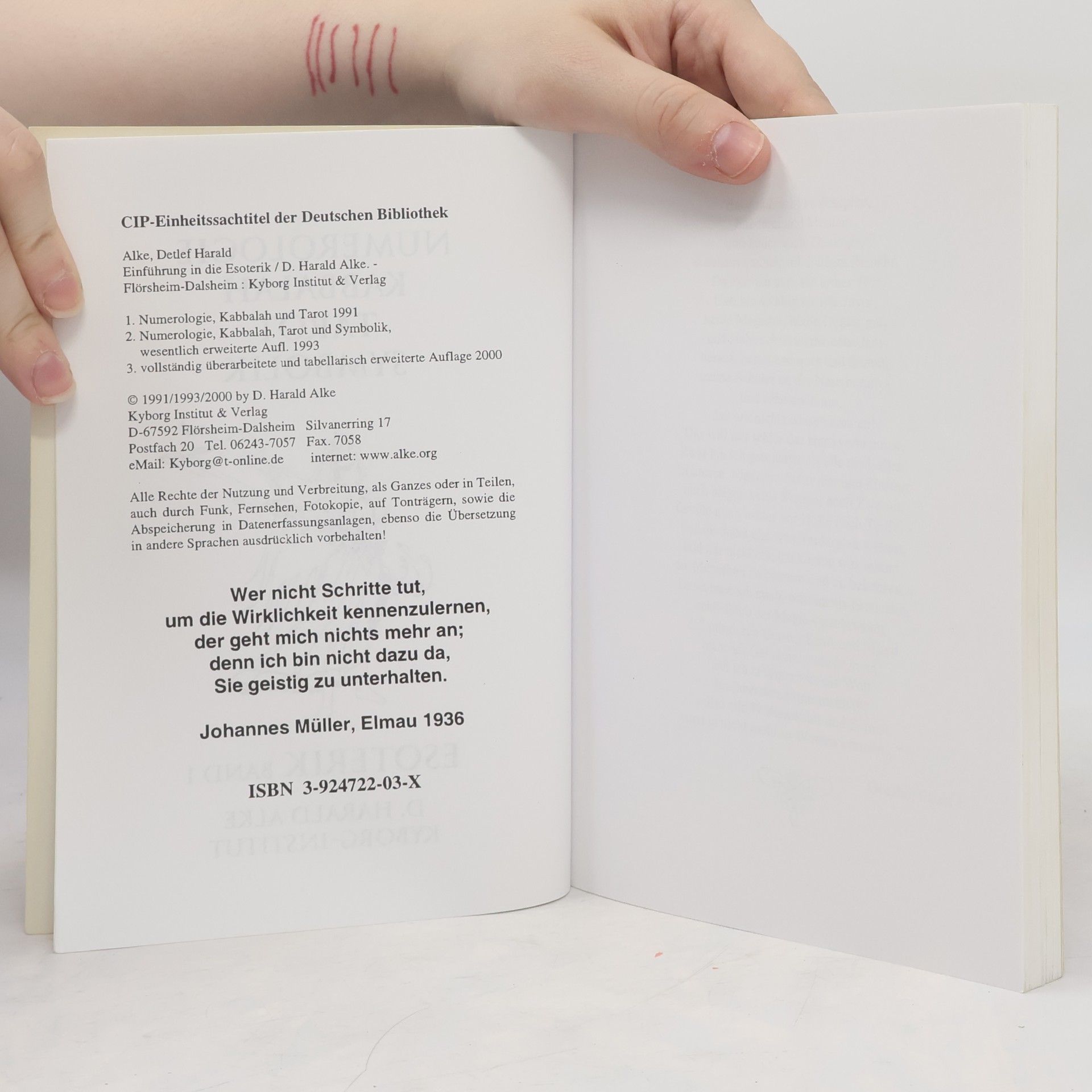 Detlef Harald Alke Numerologie, Kabbalah, Tarot, Symbolik 1