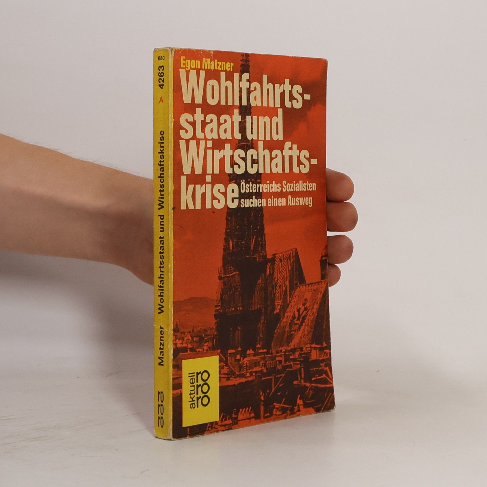 Egon Matzner Wohlfahrtsstaat und Wirtschaftskrise