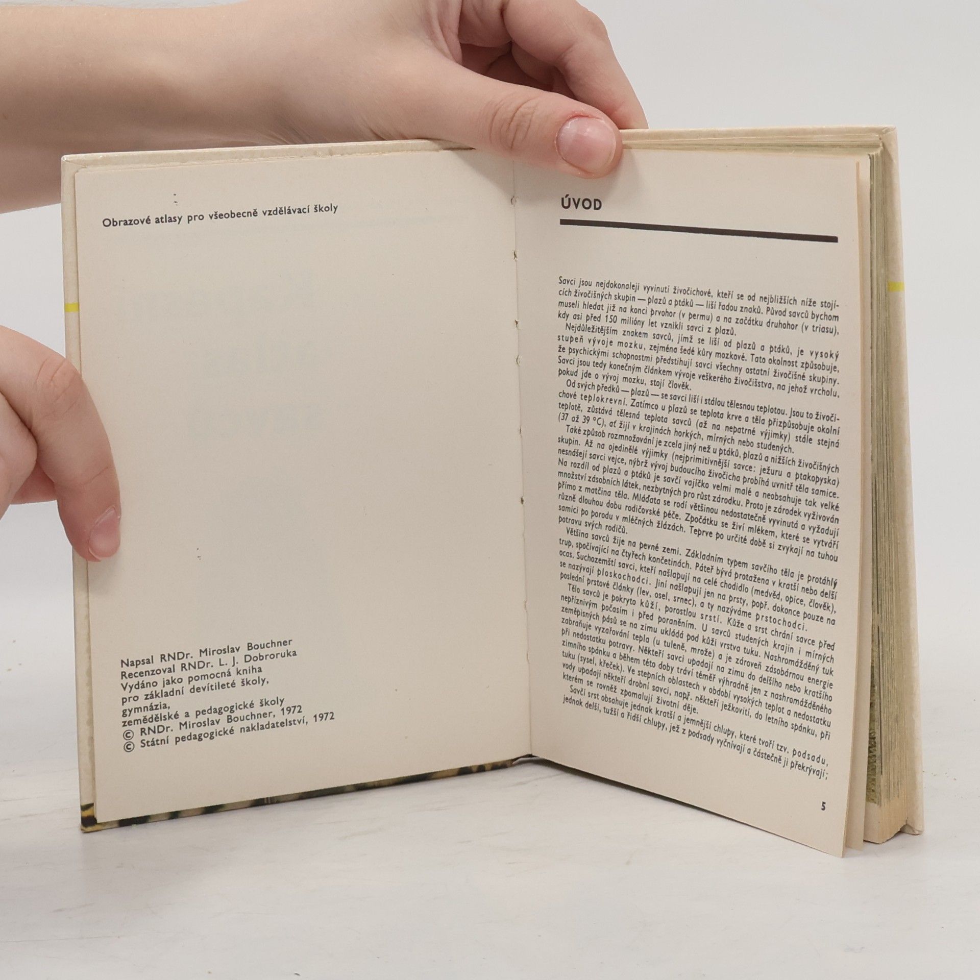 Miroslav Bouchner Kapesní atlas savců