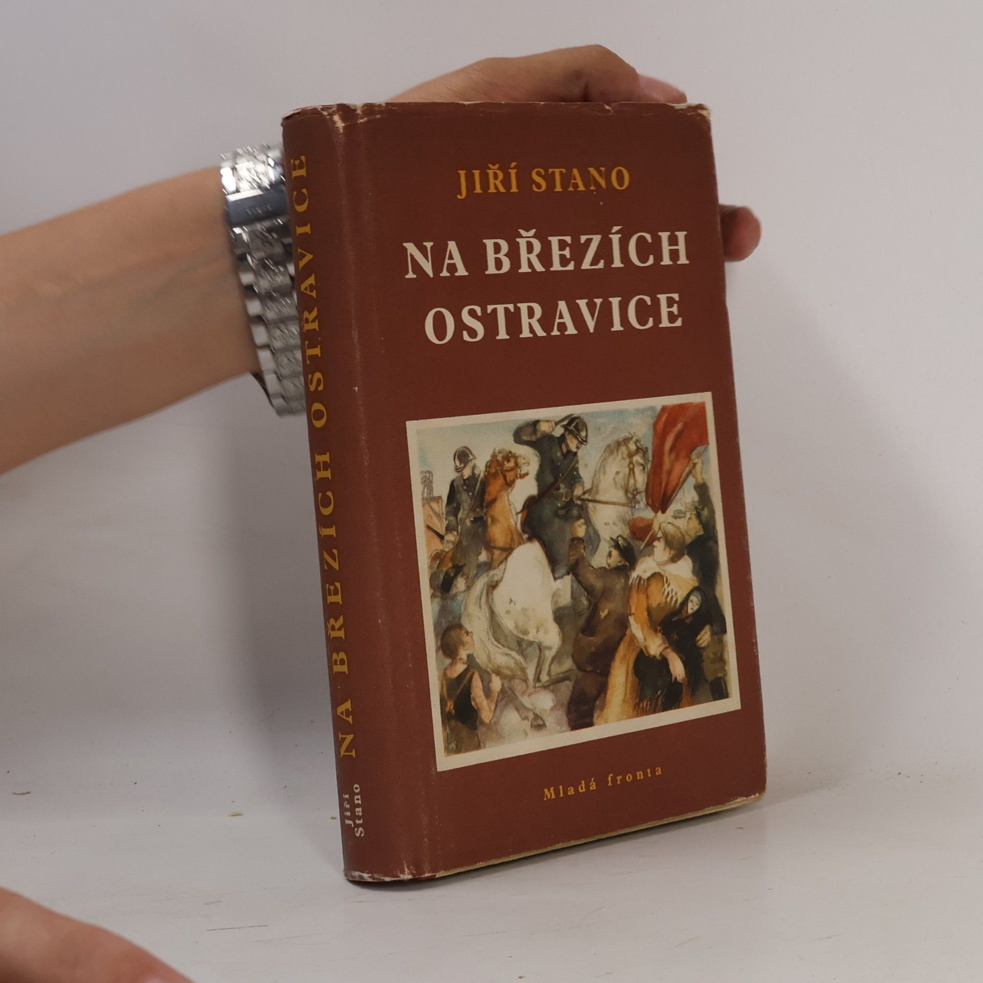 Jiří Stano Na březích Ostravice : Hist. obraz z první republiky