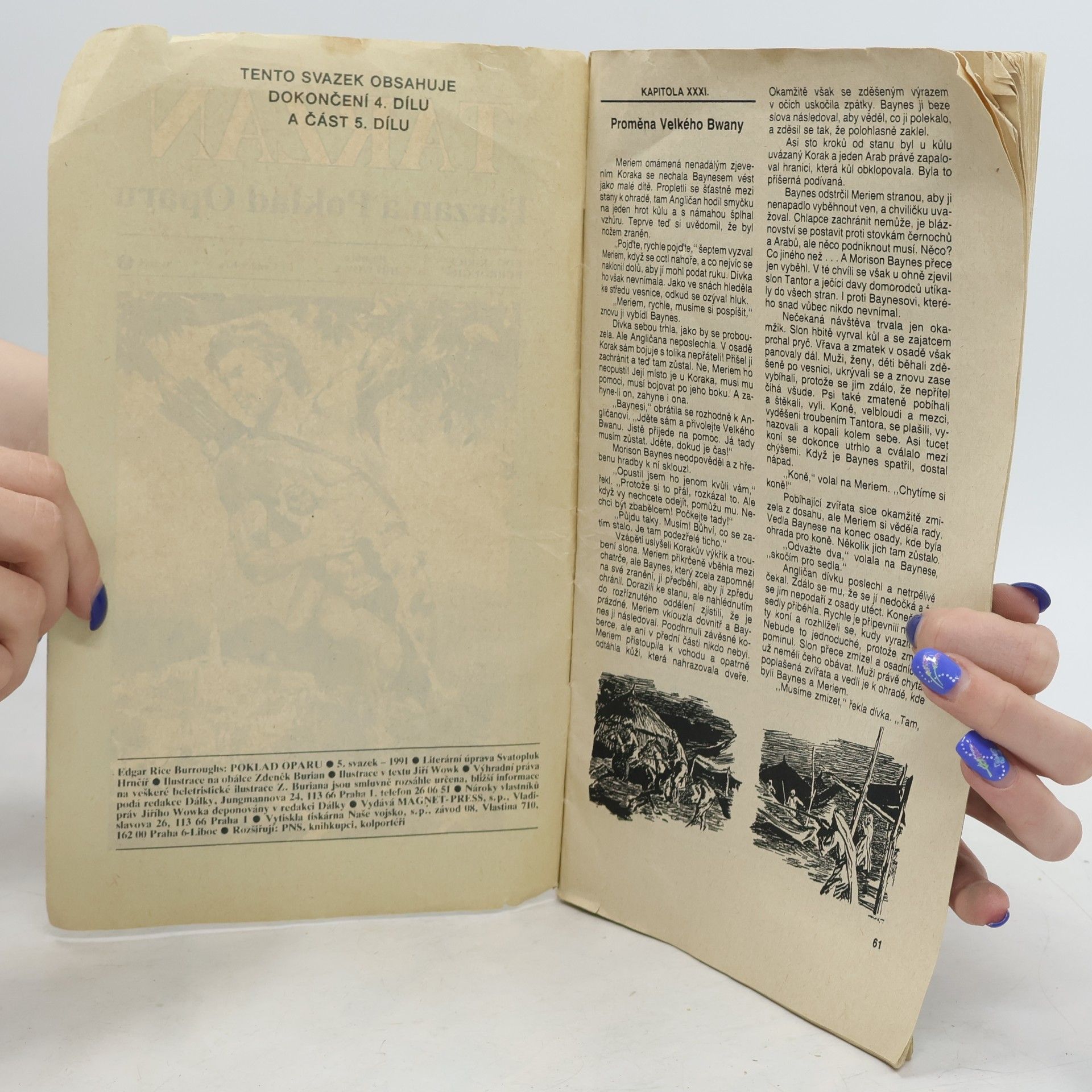 Edgar Rice Burroughs Tarzan a poklad Oparu
