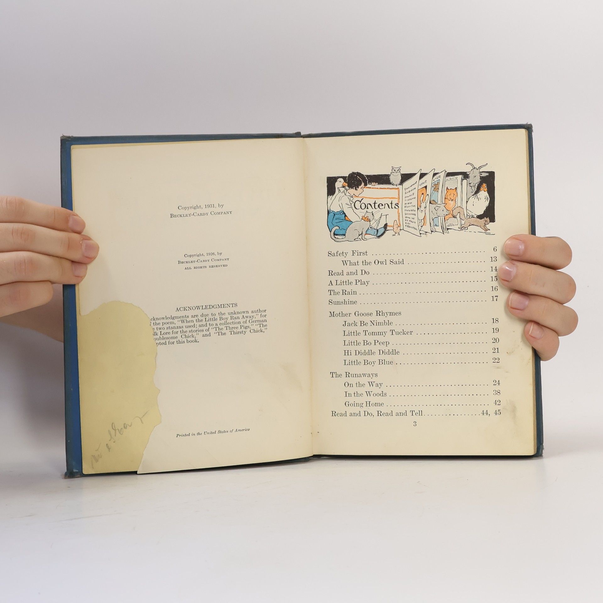 Frances Lilian Taylor Adventures in Storyland Primer