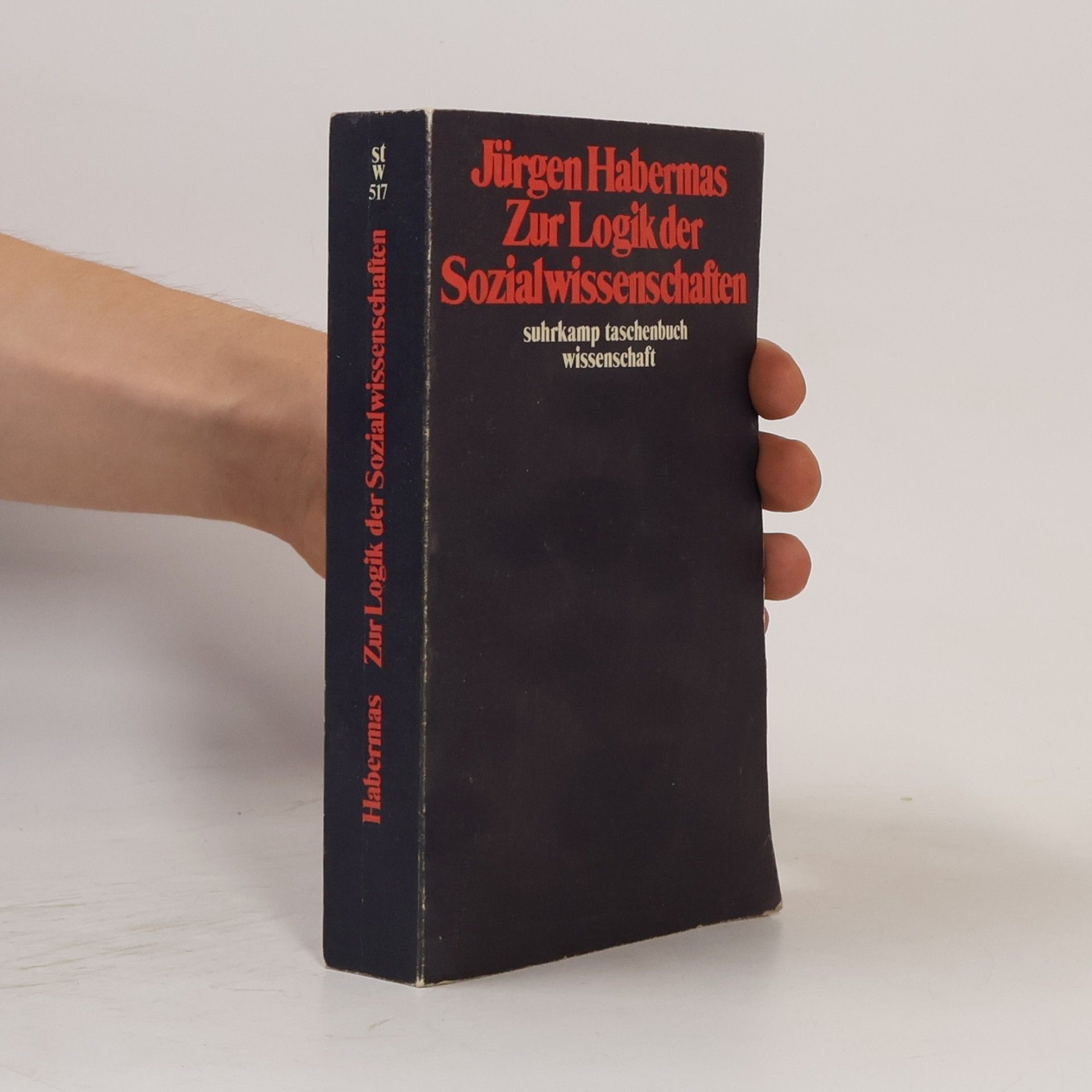 Jürgen Habermas Suhrkamp Taschenbuch Wissenschaft - 517: Zur Logik der Sozialwissenschaften